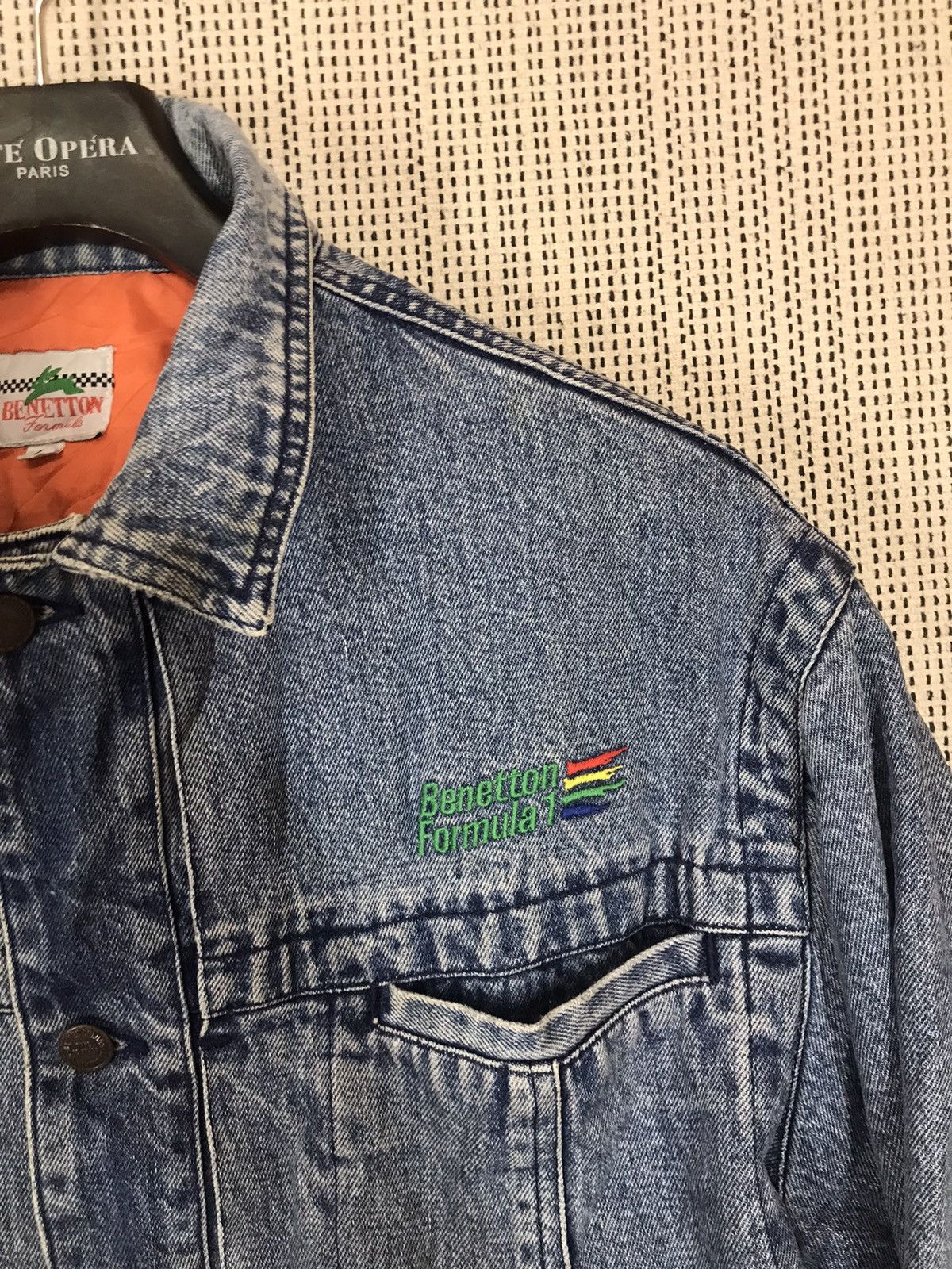 Benetton 🔥STEALS🔥VINTAGE 90s BENETTON FORMULA 1 RACING TEAM SPELLOUT Size US L / EU 52-54 / 3 - 4 Thumbnail