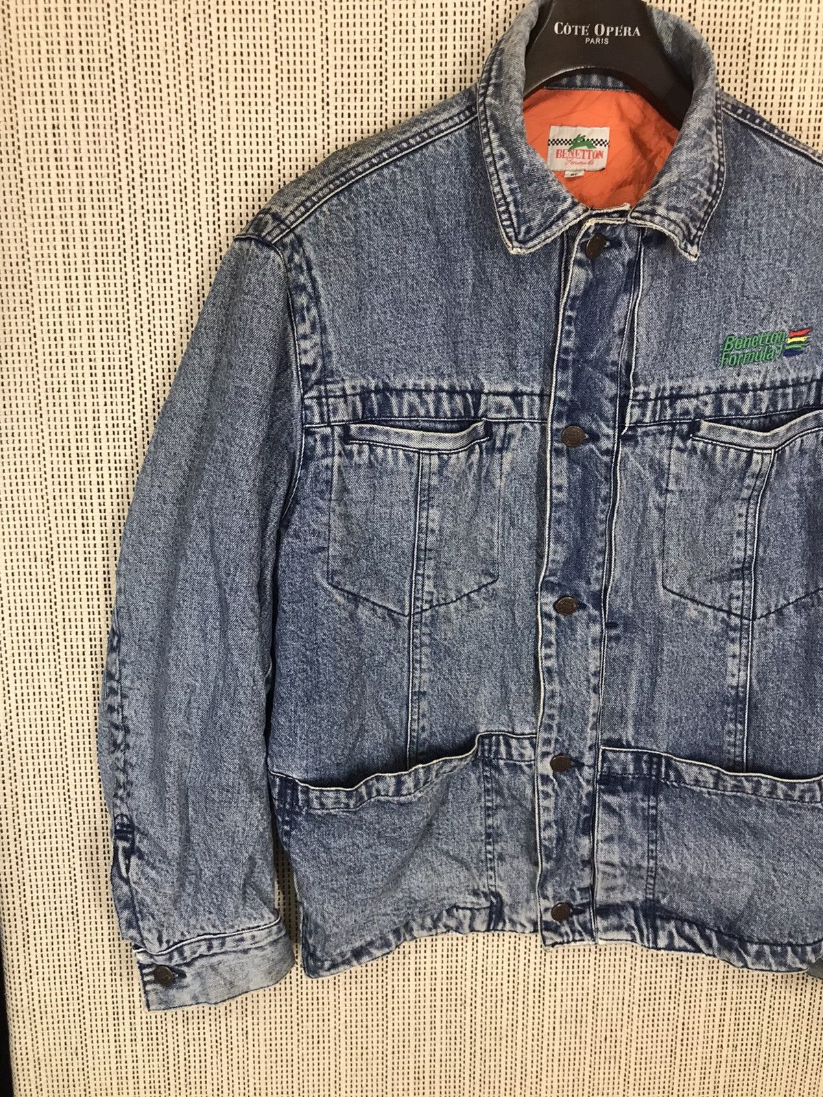 Benetton 🔥STEALS🔥VINTAGE 90s BENETTON FORMULA 1 RACING TEAM SPELLOUT Size US L / EU 52-54 / 3 - 5 Thumbnail