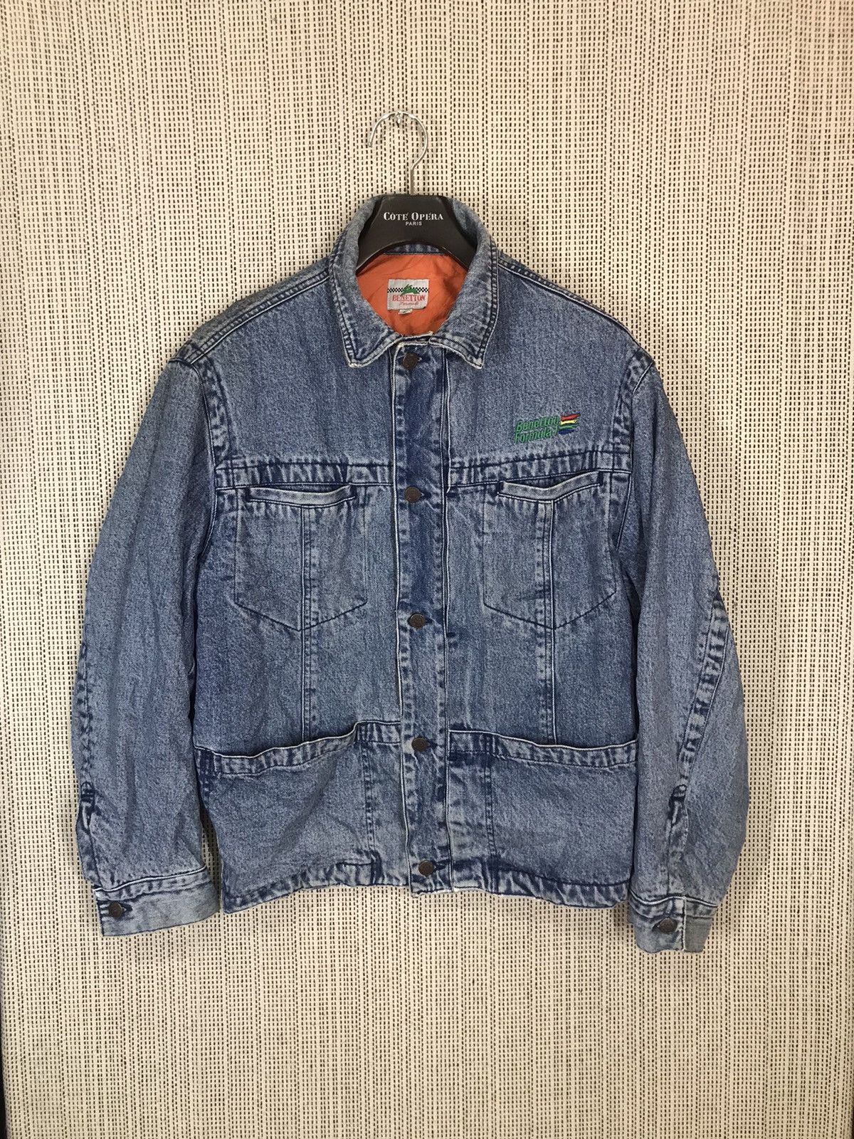 Benetton 🔥STEALS🔥VINTAGE 90s BENETTON FORMULA 1 RACING TEAM SPELLOUT Size US L / EU 52-54 / 3 - 3 Thumbnail