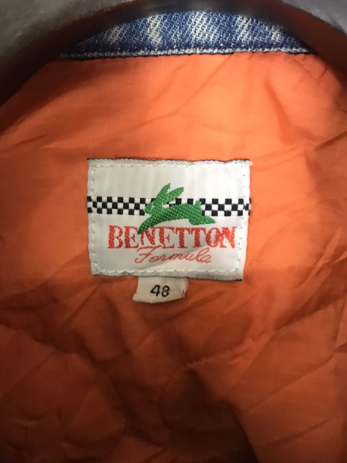 Benetton 🔥STEALS🔥VINTAGE 90s BENETTON FORMULA 1 RACING TEAM SPELLOUT Size US L / EU 52-54 / 3 - 7 Thumbnail