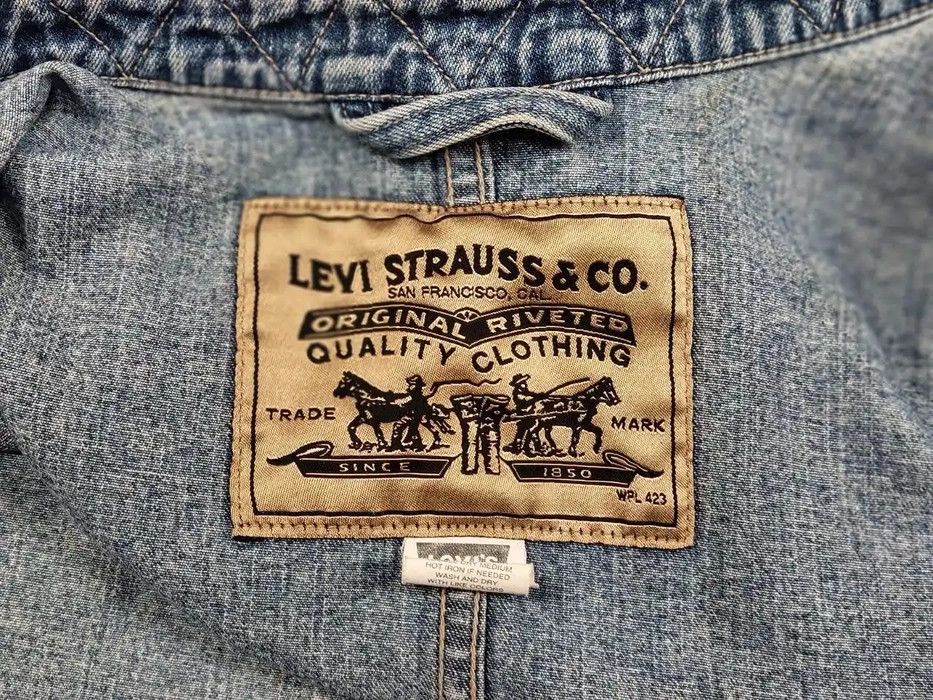 Levi's Rare Vintage 90's Levi's Coverall Denim Jacket Gold Patch Size US XL / EU 56 / 4 - 8 Thumbnail