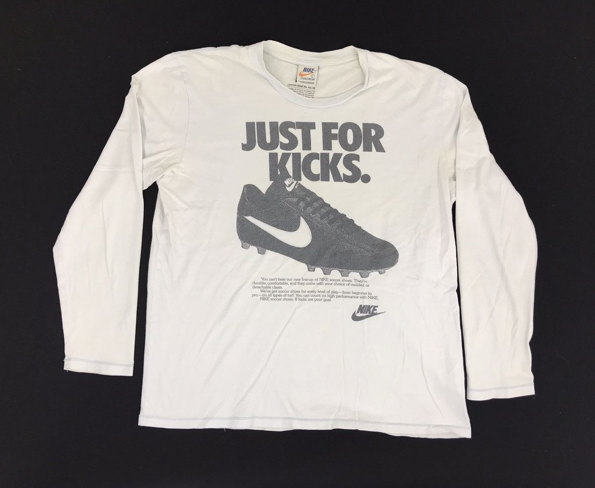 Nike Nike Just For Kicks Simple Shoe Swoosh Logo Spell Out Size US M / EU 48-50 / 2 - 1 Thumbnail