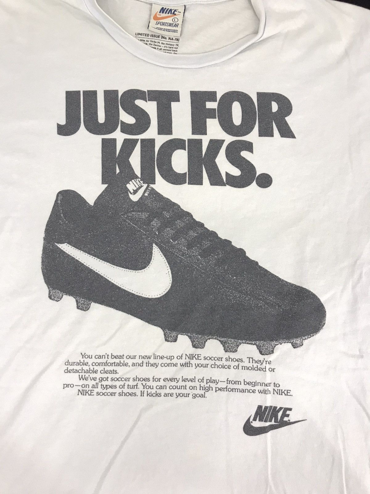 Nike Nike Just For Kicks Simple Shoe Swoosh Logo Spell Out Size US M / EU 48-50 / 2 - 2 Thumbnail