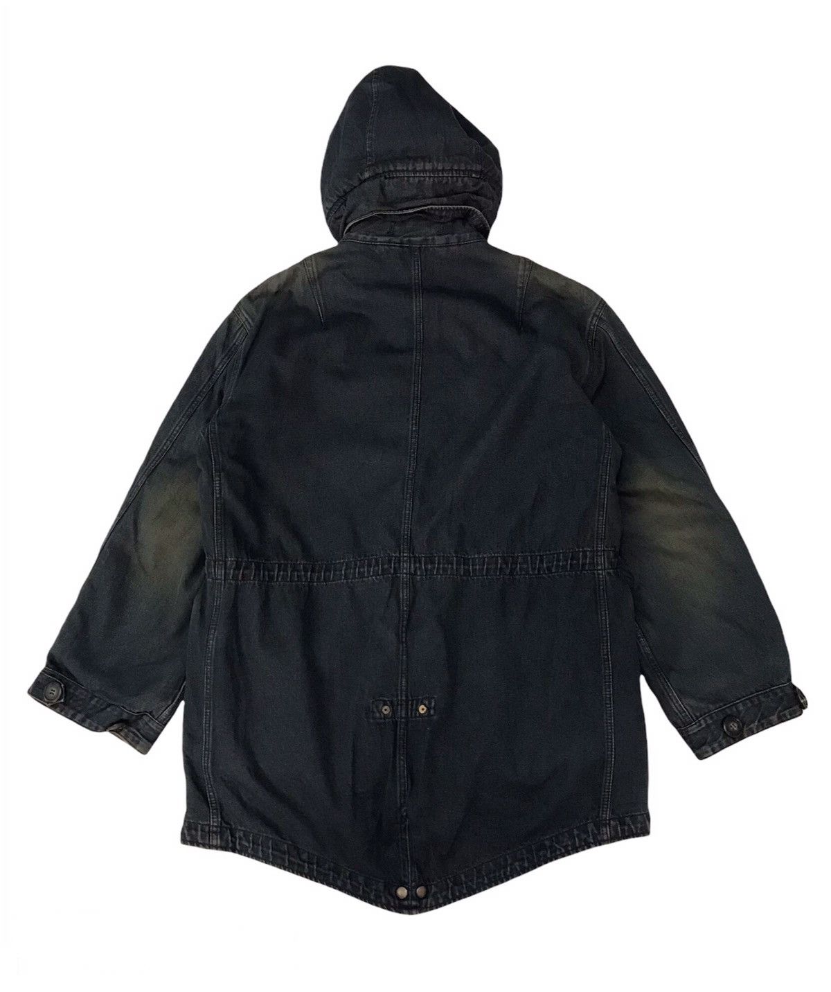 PPFM PPFM Denim Fishtail Jacket Hooded Fleece Hairy Like Inner Size US M / EU 48-50 / 2 - 2 Thumbnail