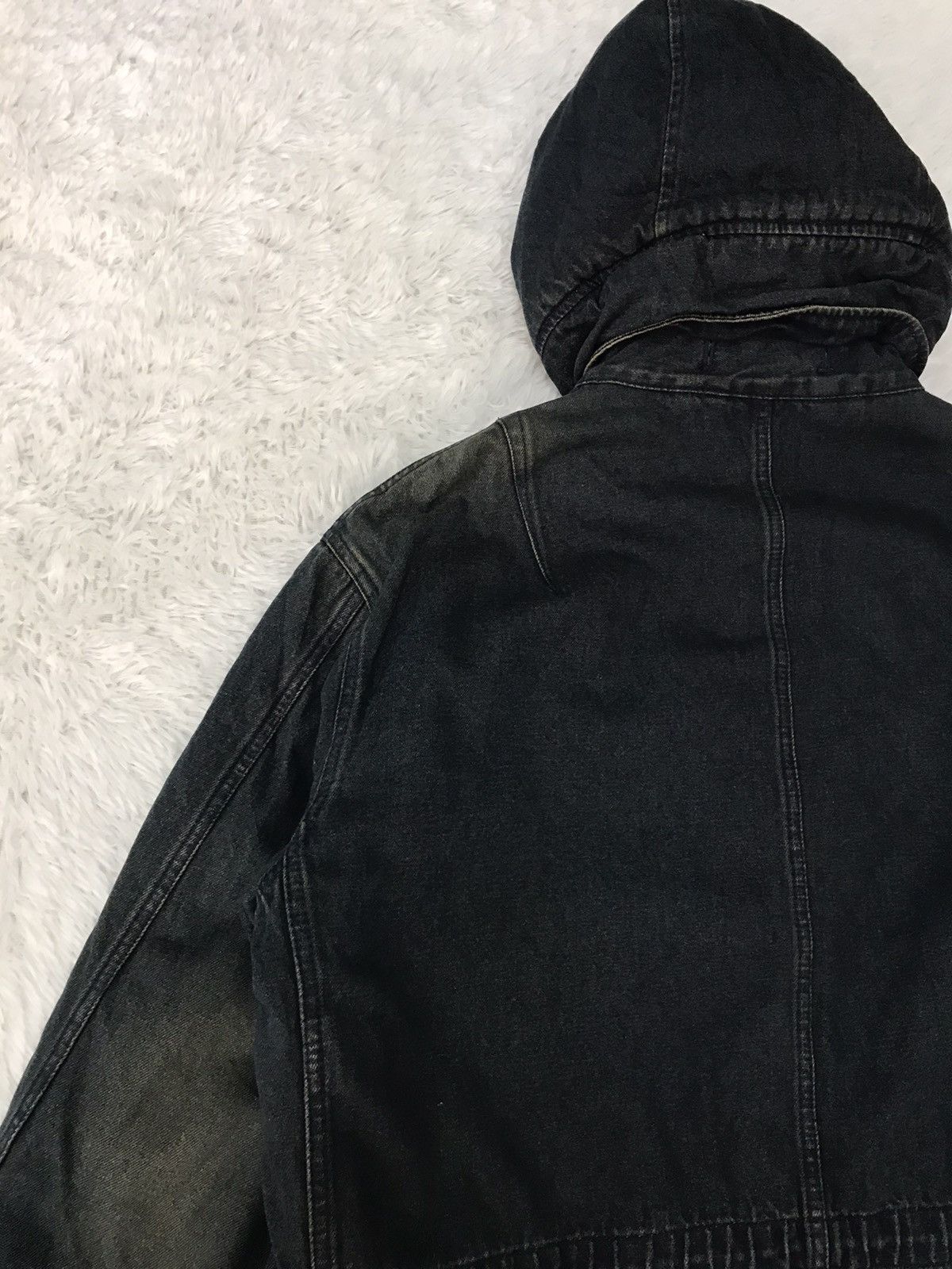 PPFM PPFM Denim Fishtail Jacket Hooded Fleece Hairy Like Inner Size US M / EU 48-50 / 2 - 9 Thumbnail
