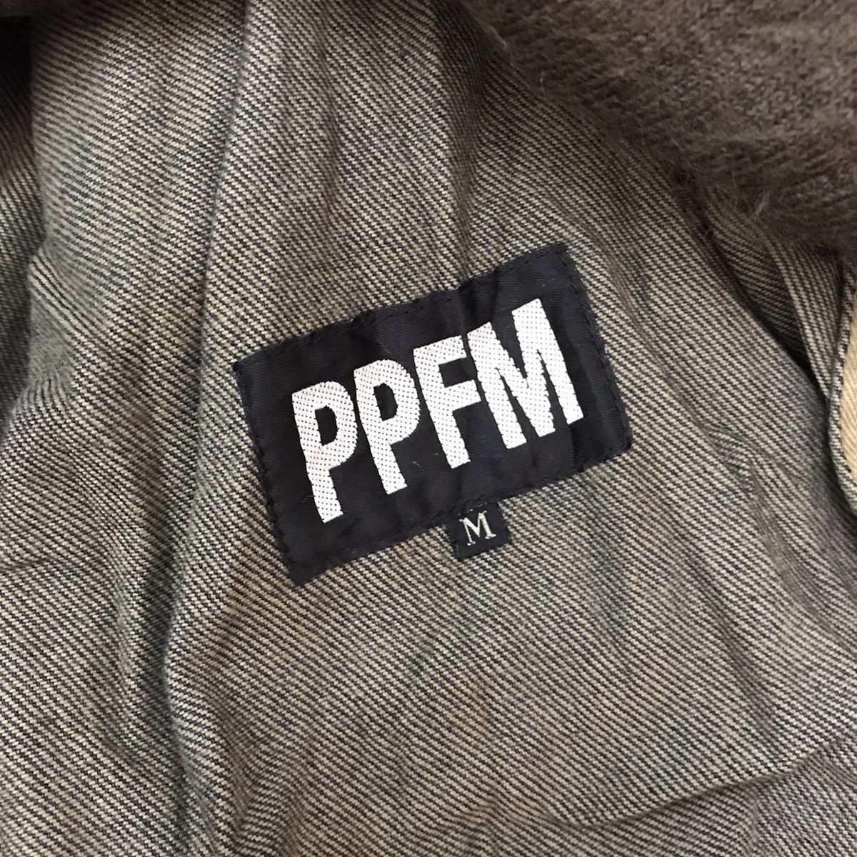 PPFM PPFM Denim Fishtail Jacket Hooded Fleece Hairy Like Inner Size US M / EU 48-50 / 2 - 17 Thumbnail