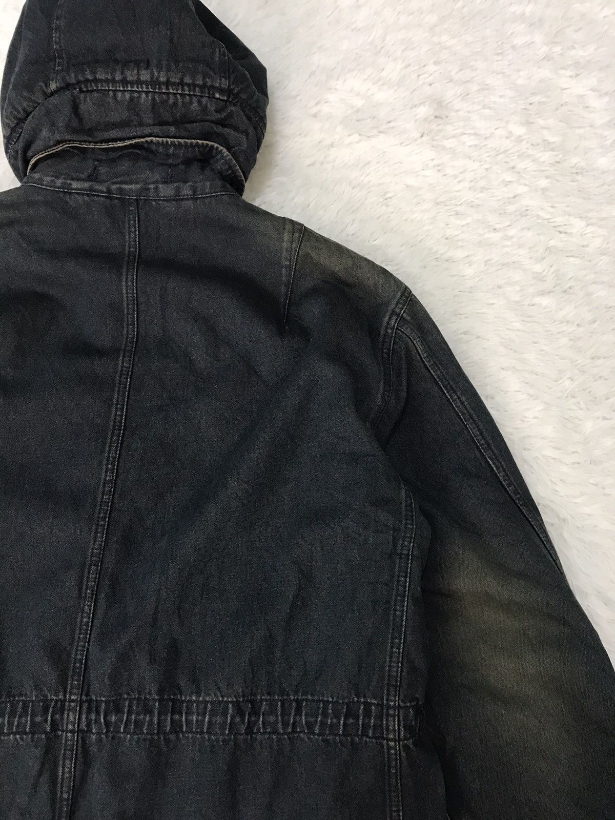 PPFM PPFM Denim Fishtail Jacket Hooded Fleece Hairy Like Inner Size US M / EU 48-50 / 2 - 10 Thumbnail