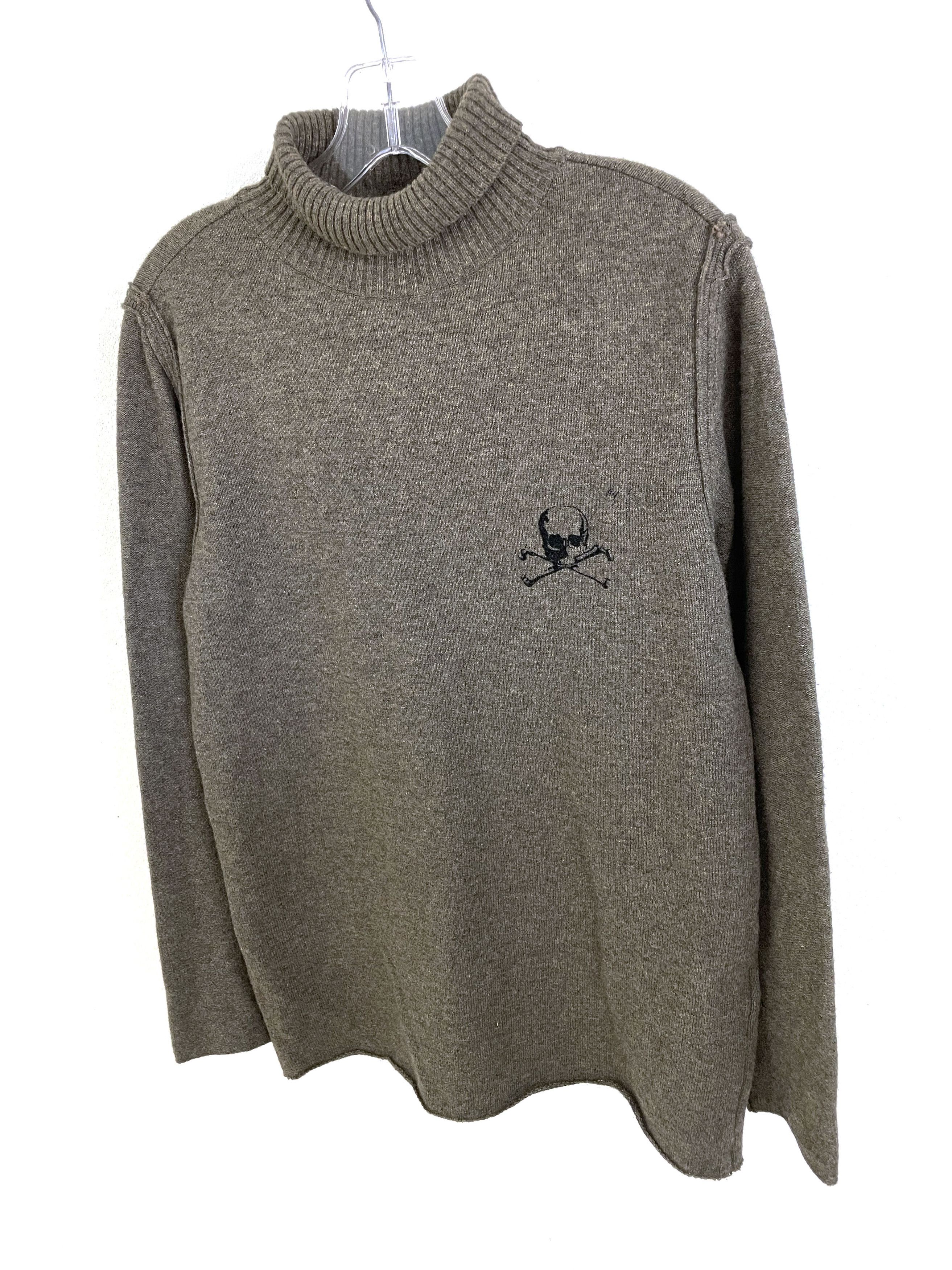 Undercover AW05 Arts & Crafts Skull Cashmere Turtleneck Size US L / EU 52-54 / 3 - 2 Thumbnail