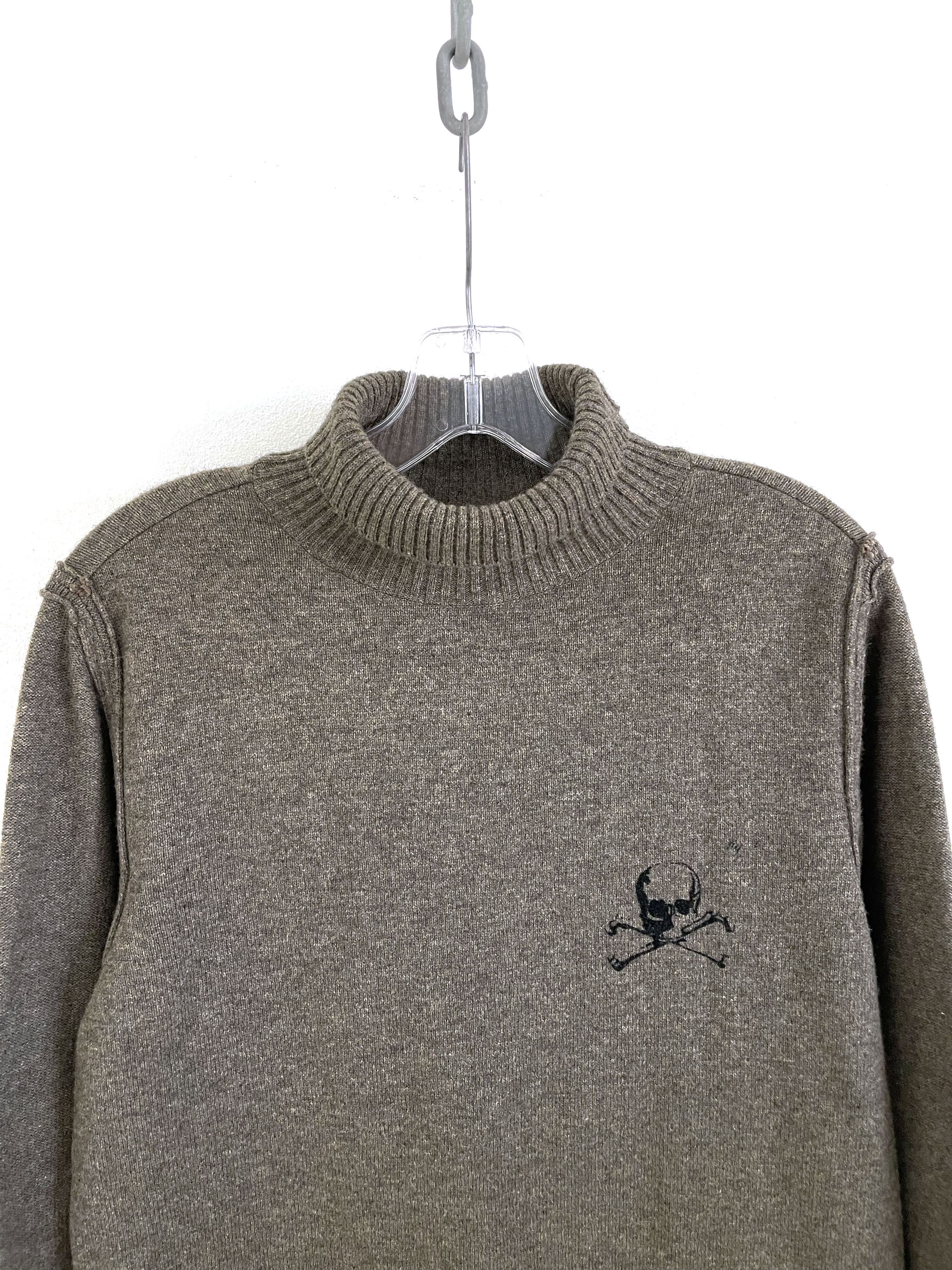 Undercover AW05 Arts & Crafts Skull Cashmere Turtleneck Size US L / EU 52-54 / 3 - 4 Thumbnail