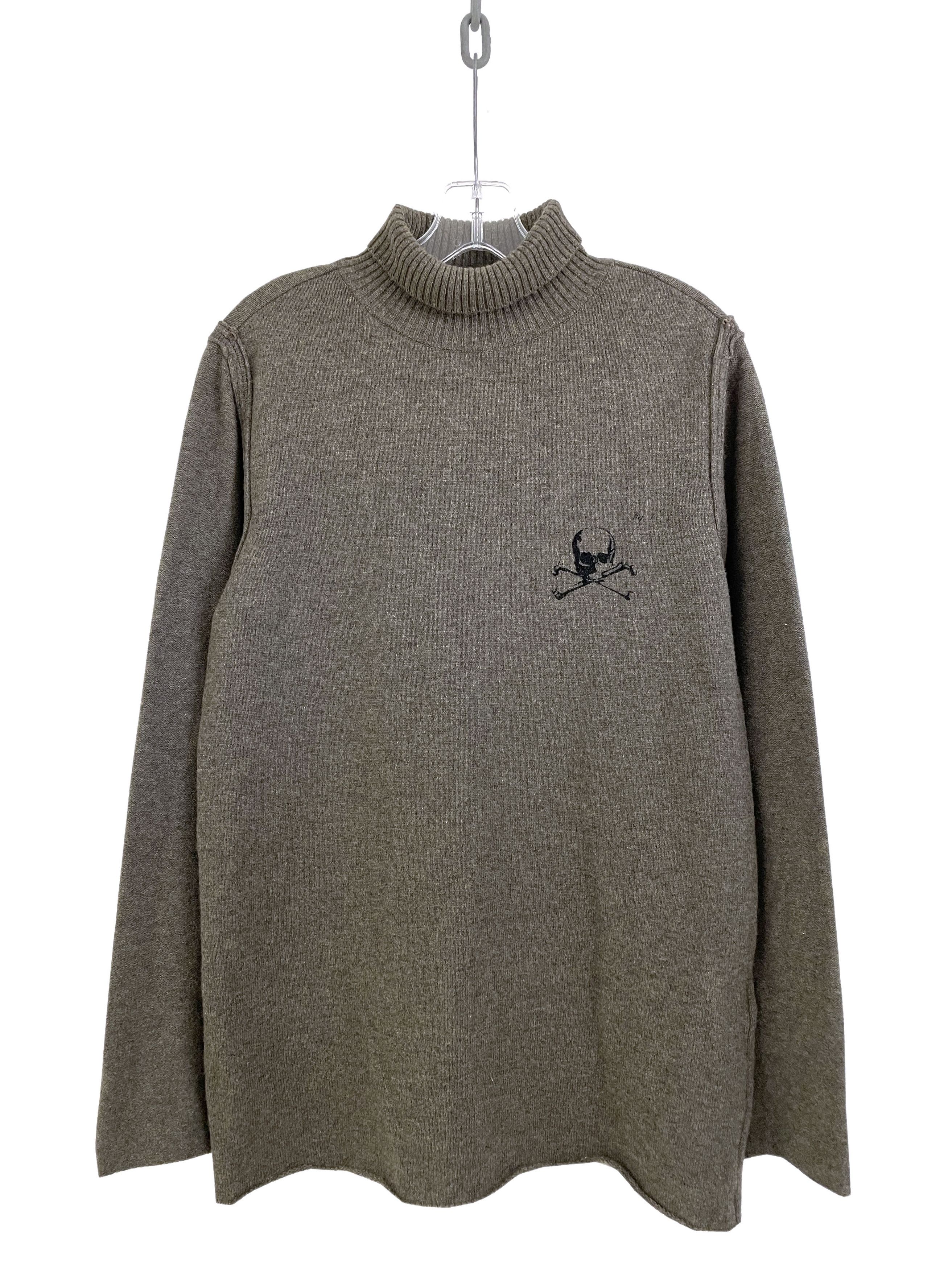 Undercover AW05 Arts & Crafts Skull Cashmere Turtleneck Size US L / EU 52-54 / 3 - 1 Thumbnail