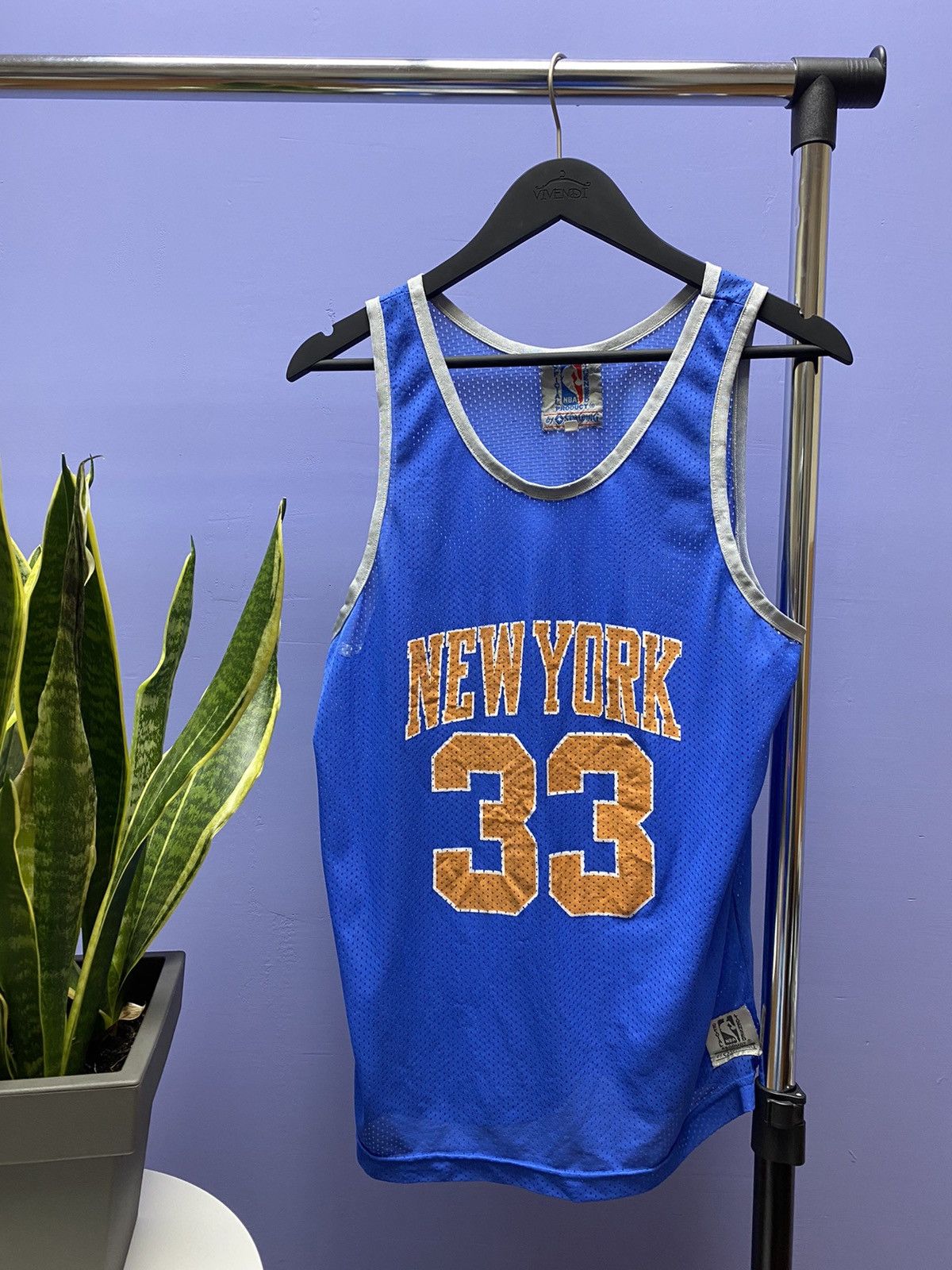 NBA × Spalding × Vintage Vintage Spalding New York Knicks #33 Ewing NBA Jersey Size US S / EU 44-46 / 1 - 1 Thumbnail
