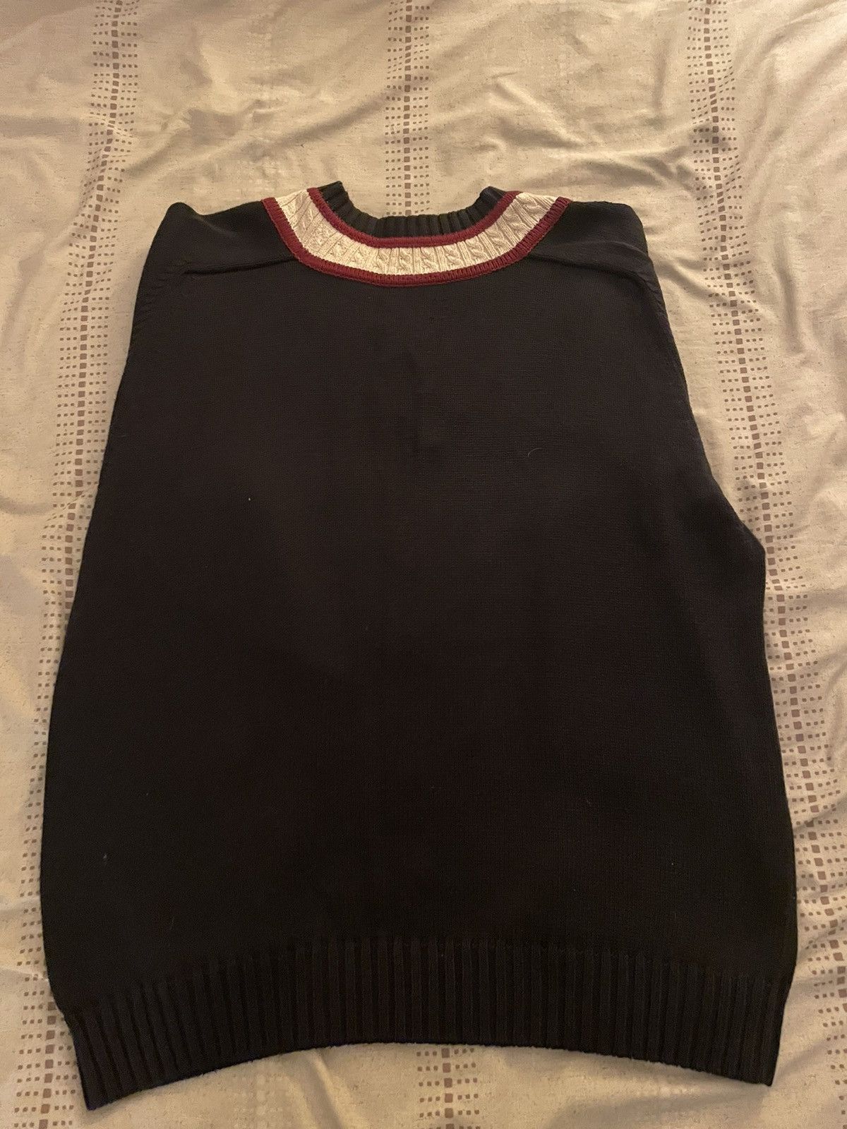 Raf Simons Vintage RAF Simon’s style varsity knit sweater Size US XL / EU 56 / 4 - 5 Thumbnail