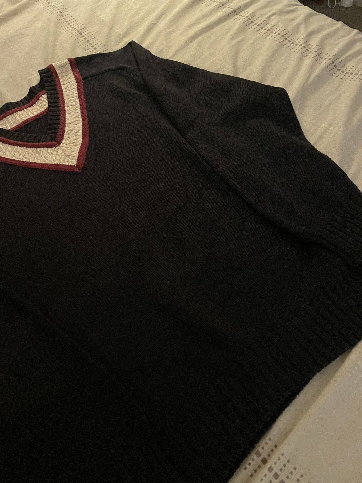 Raf Simons Vintage RAF Simon’s style varsity knit sweater Size US XL / EU 56 / 4 - 4 Thumbnail