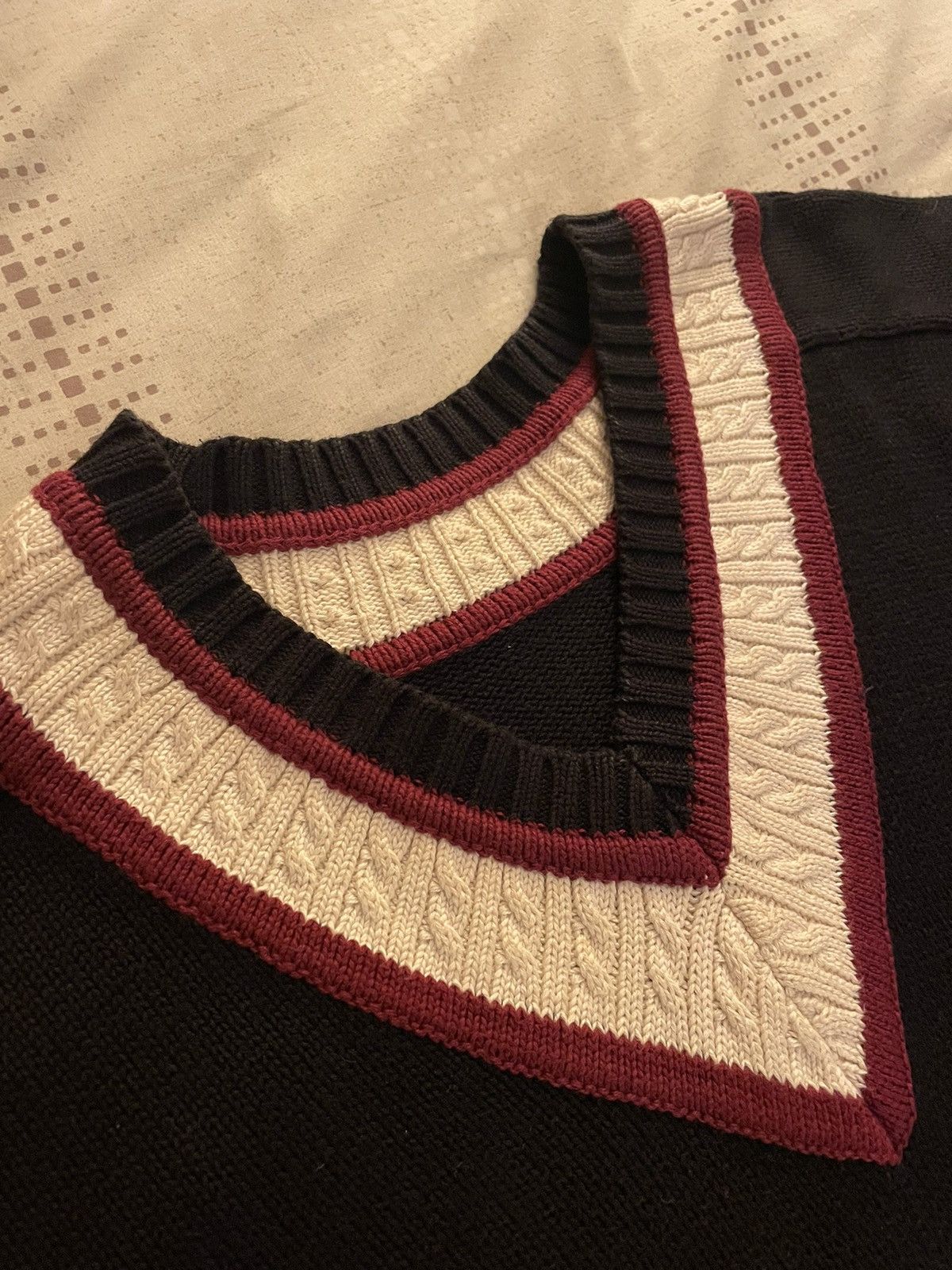 Raf Simons Vintage RAF Simon’s style varsity knit sweater Size US XL / EU 56 / 4 - 3 Thumbnail