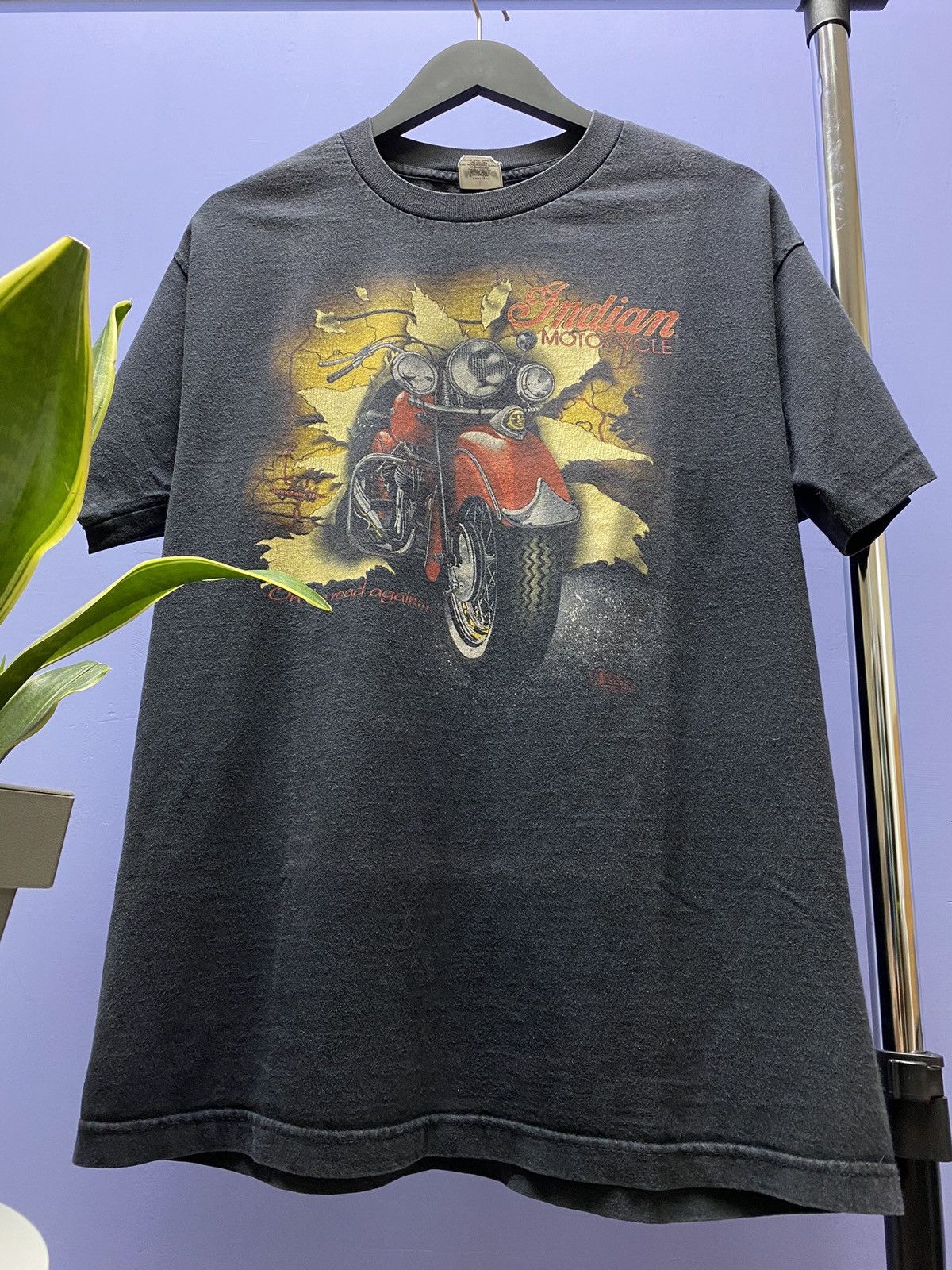 Indian Motorcycle × Vintage Vintage 90s Indian Motorcycles Biker Single Stitch T Shirt Size US L / EU 52-54 / 3 - 4 Thumbnail