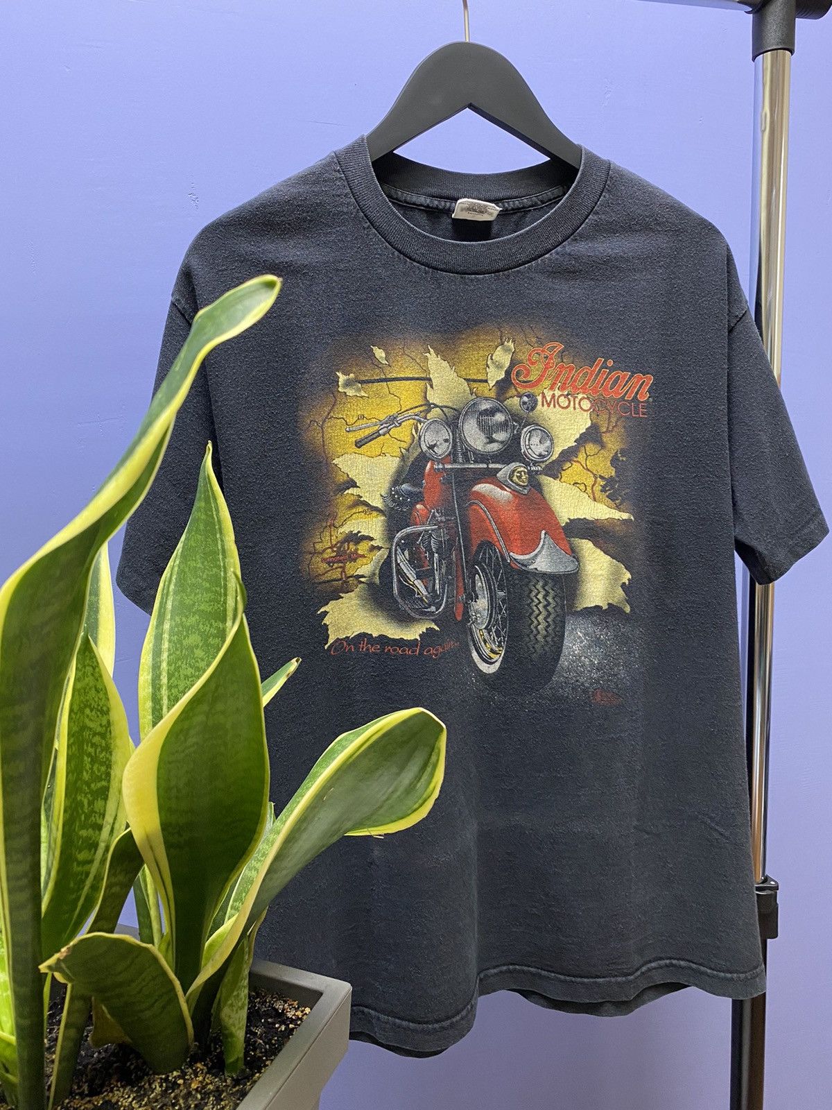 Indian Motorcycle × Vintage Vintage 90s Indian Motorcycles Biker Single Stitch T Shirt Size US L / EU 52-54 / 3 - 3 Thumbnail