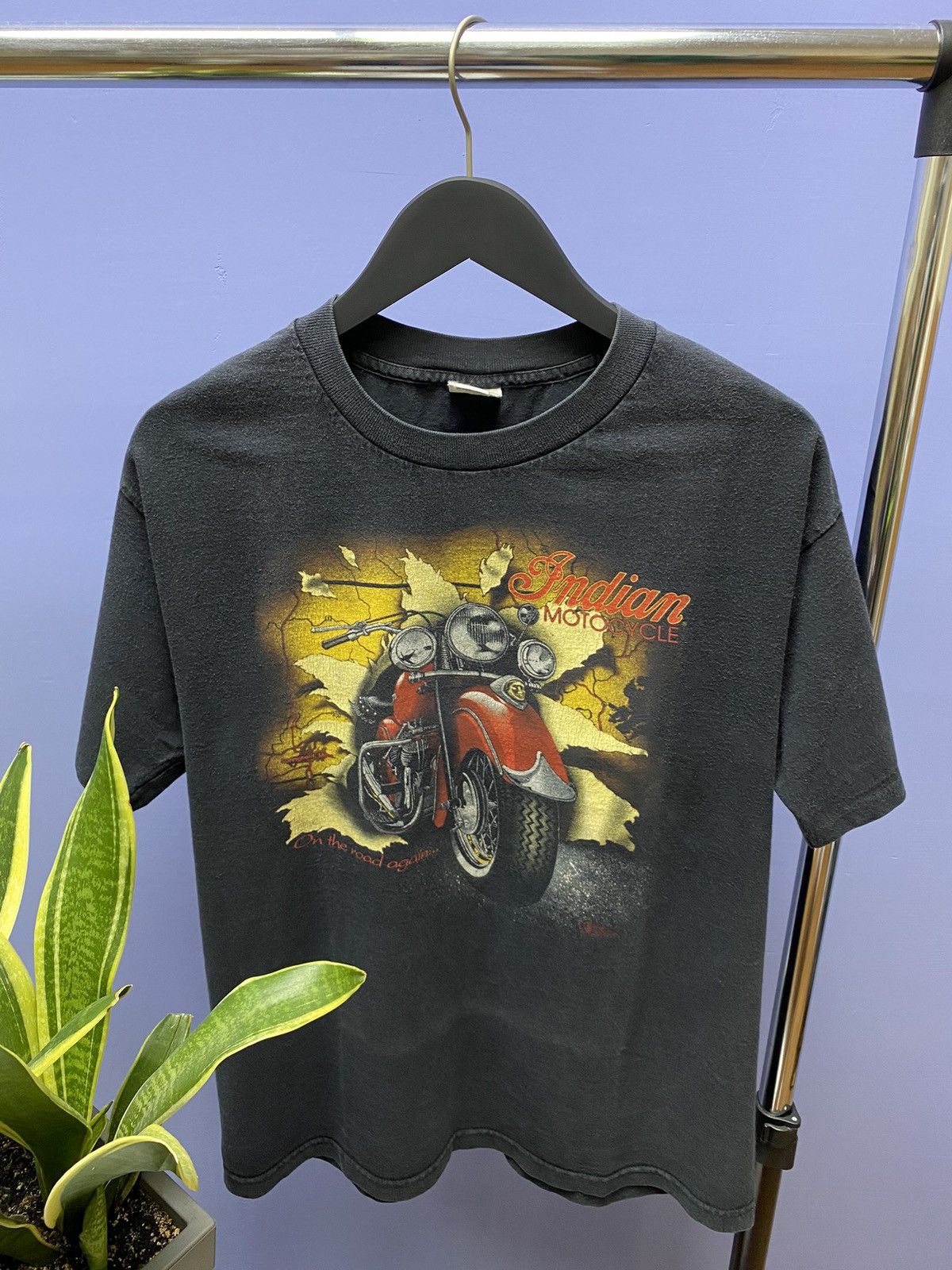 Indian Motorcycle × Vintage Vintage 90s Indian Motorcycles Biker Single Stitch T Shirt Size US L / EU 52-54 / 3 - 5 Thumbnail