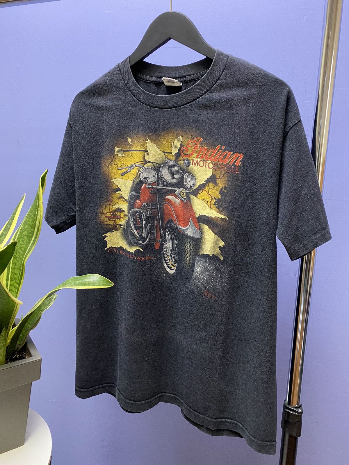 Indian Motorcycle × Vintage Vintage 90s Indian Motorcycles Biker Single Stitch T Shirt Size US L / EU 52-54 / 3 - 2 Thumbnail