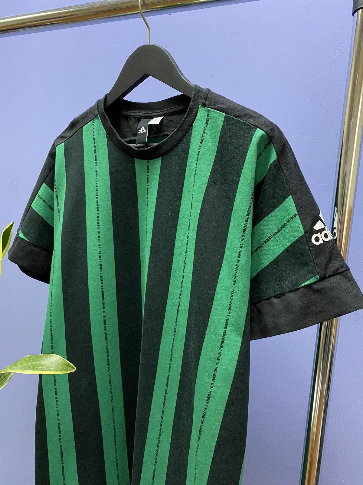 Other Adidas ID Striped T Shirt Men M Black/Green Size US L / EU 52-54 / 3 - 6 Thumbnail