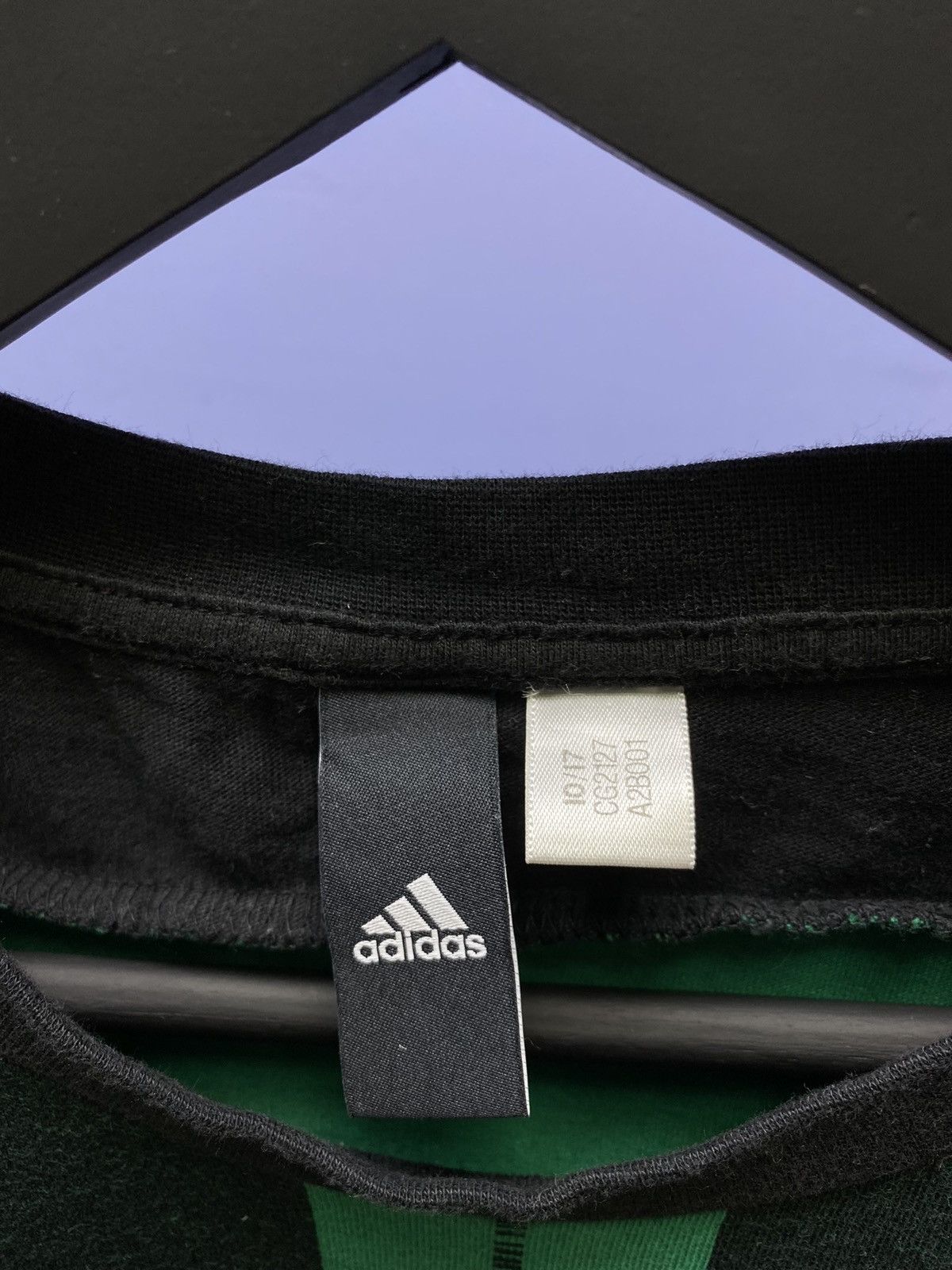 Other Adidas ID Striped T Shirt Men M Black/Green Size US L / EU 52-54 / 3 - 9 Thumbnail