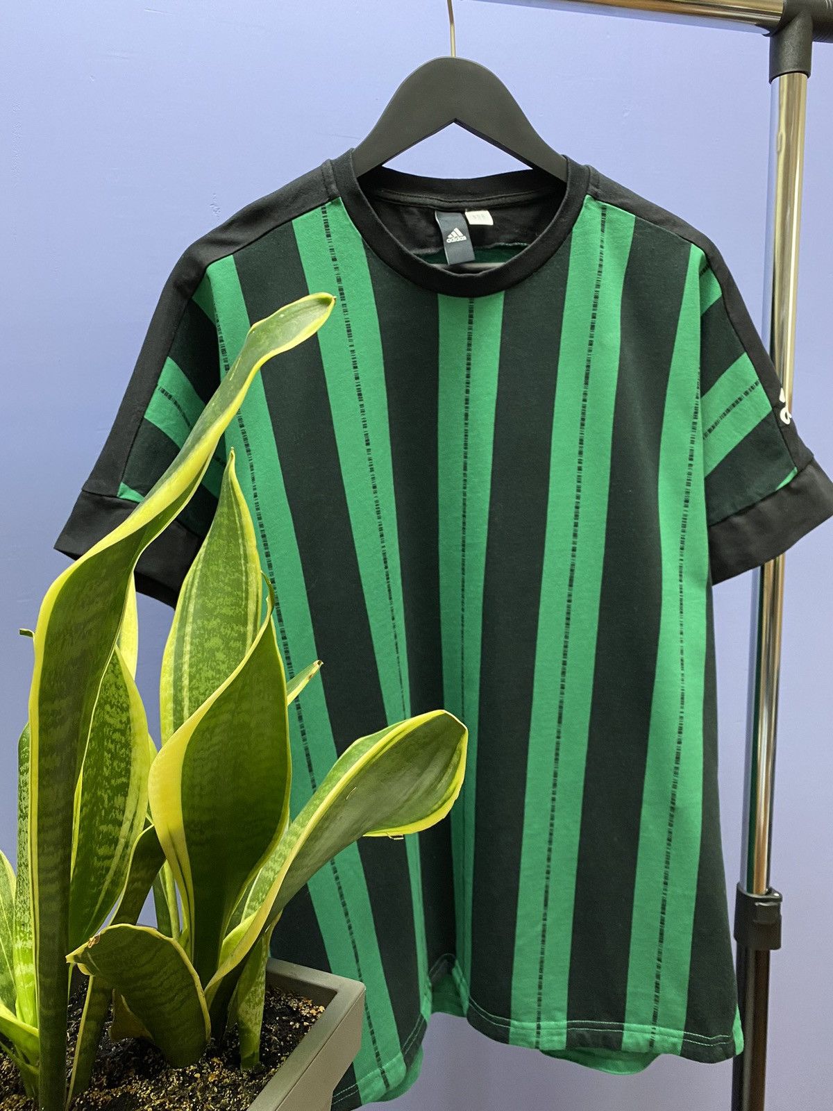 Other Adidas ID Striped T Shirt Men M Black/Green Size US L / EU 52-54 / 3 - 3 Thumbnail
