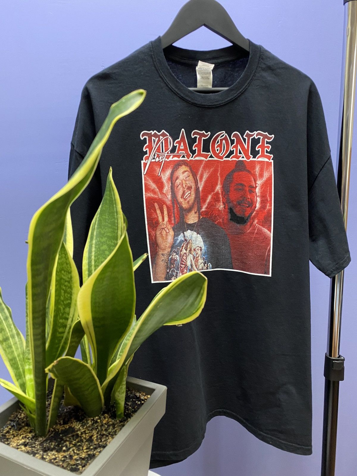 Rap Tees Post Malone Rap T Shirt Rockstar Men’s XXL Black Hip Hop Tee Size US XXL / EU 58 / 5 - 3 Thumbnail