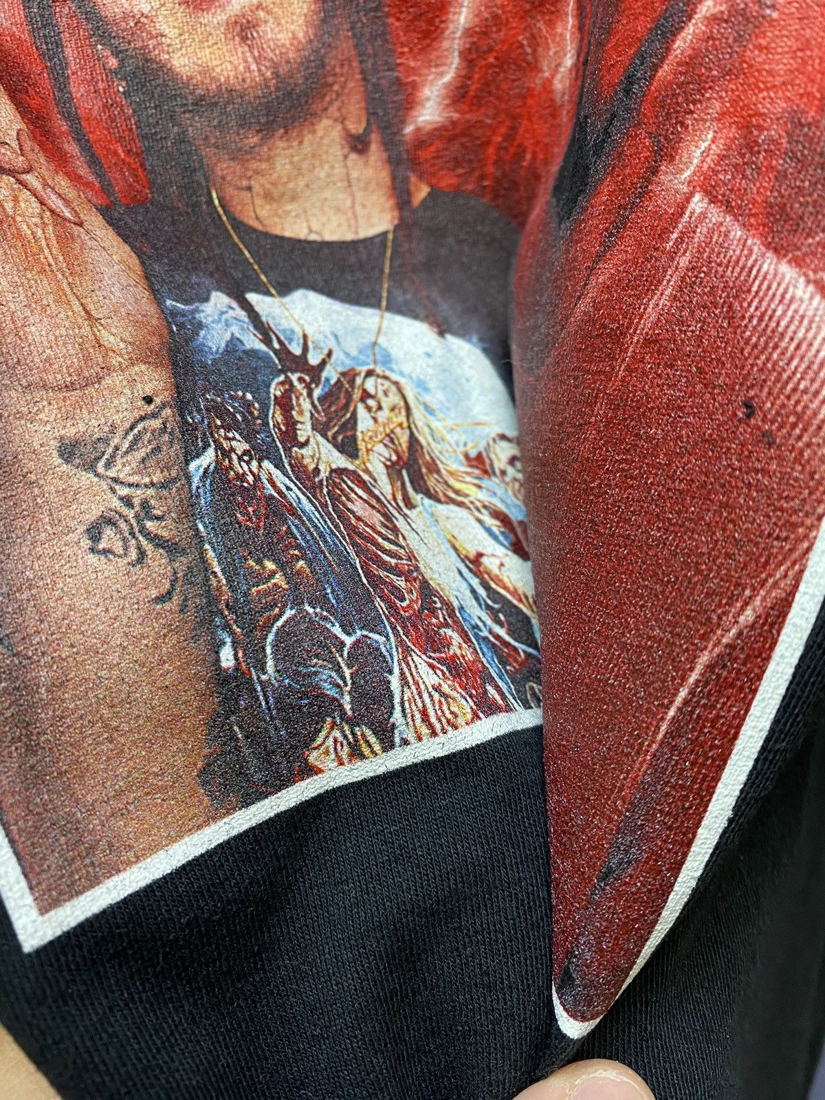 Rap Tees Post Malone Rap T Shirt Rockstar Men’s XXL Black Hip Hop Tee Size US XXL / EU 58 / 5 - 12 Thumbnail