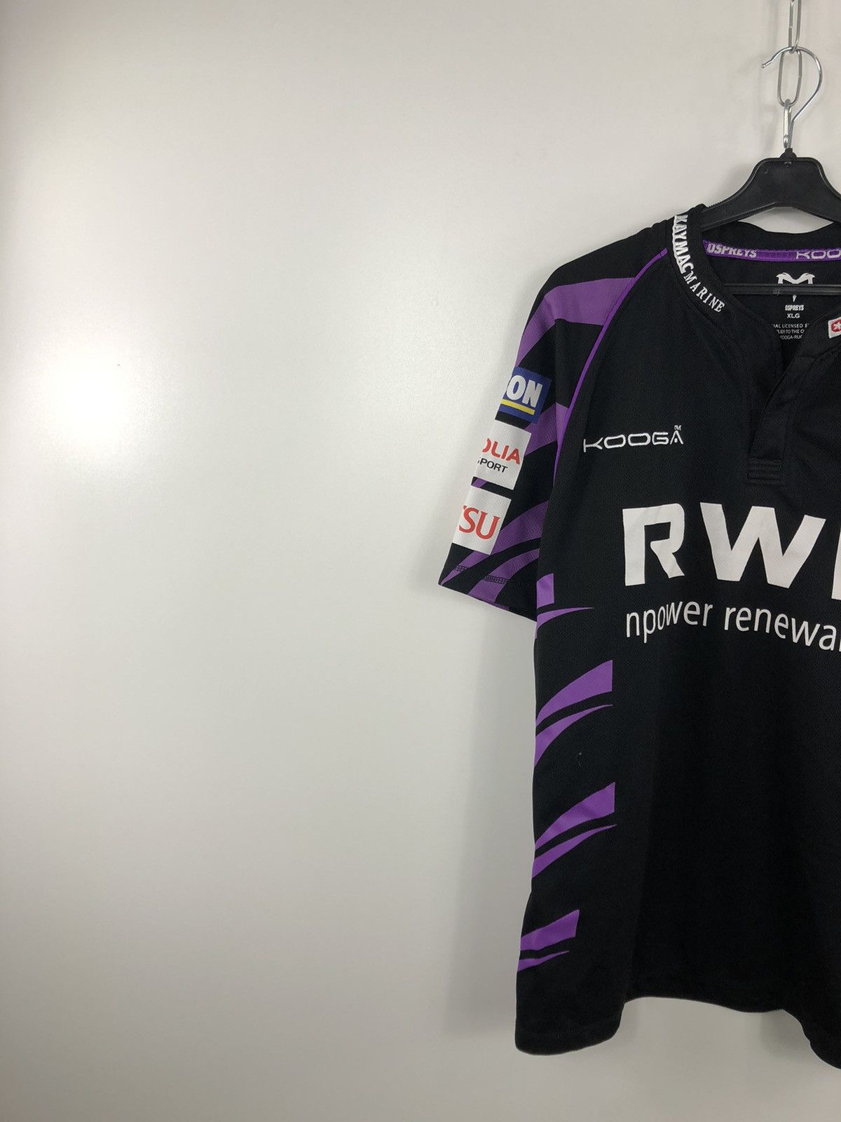 Other Kooga Ospreys Rugby Jersey Black/Navy Size XL Size US XL / EU 56 / 4 - 5 Thumbnail