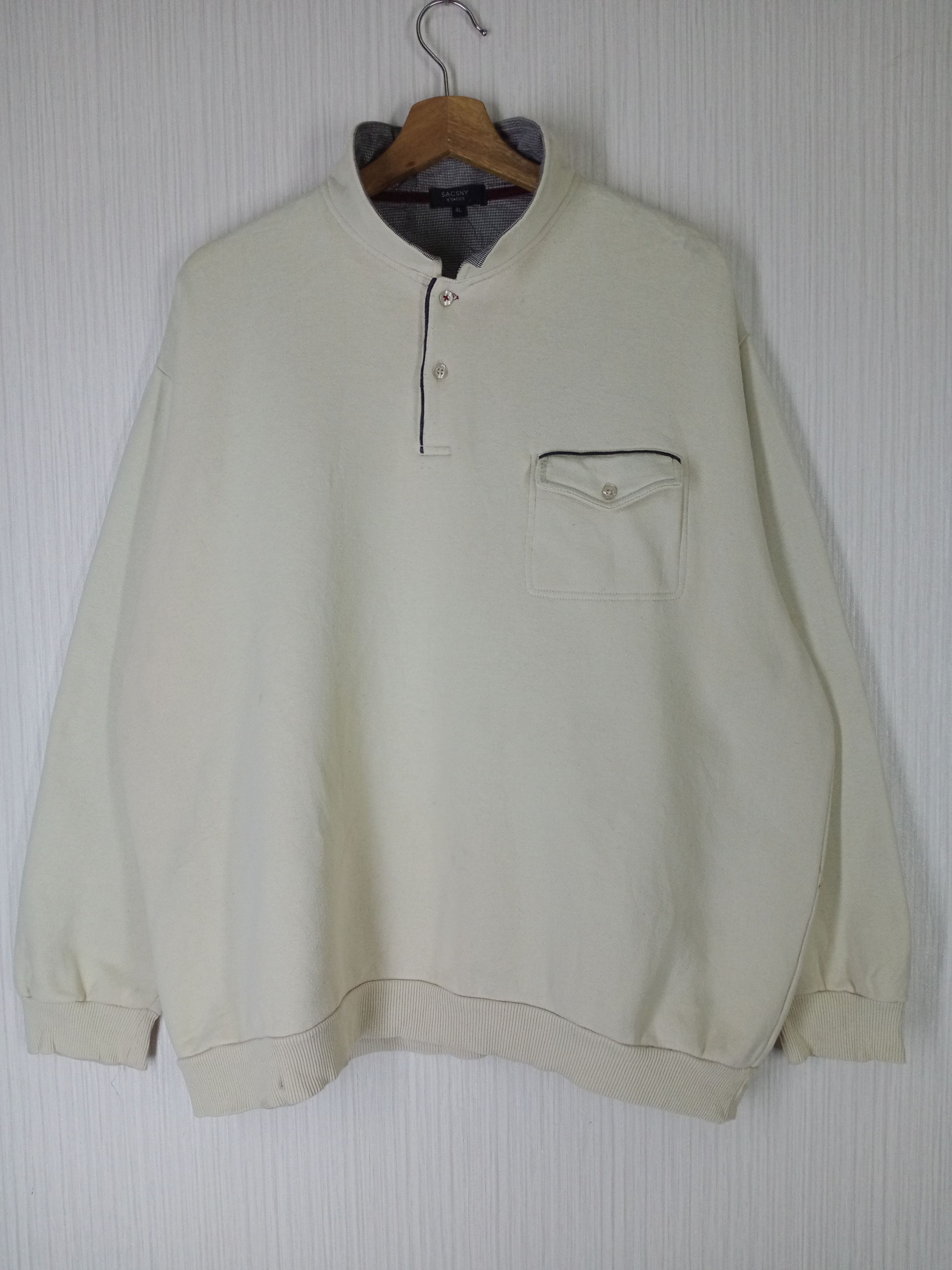 Yohji Yamamoto Vintage Sacsny Y'saccs byYohji Yamamoto Pullover Sweatshirt Size US XL / EU 56 / 4 - 2 Thumbnail