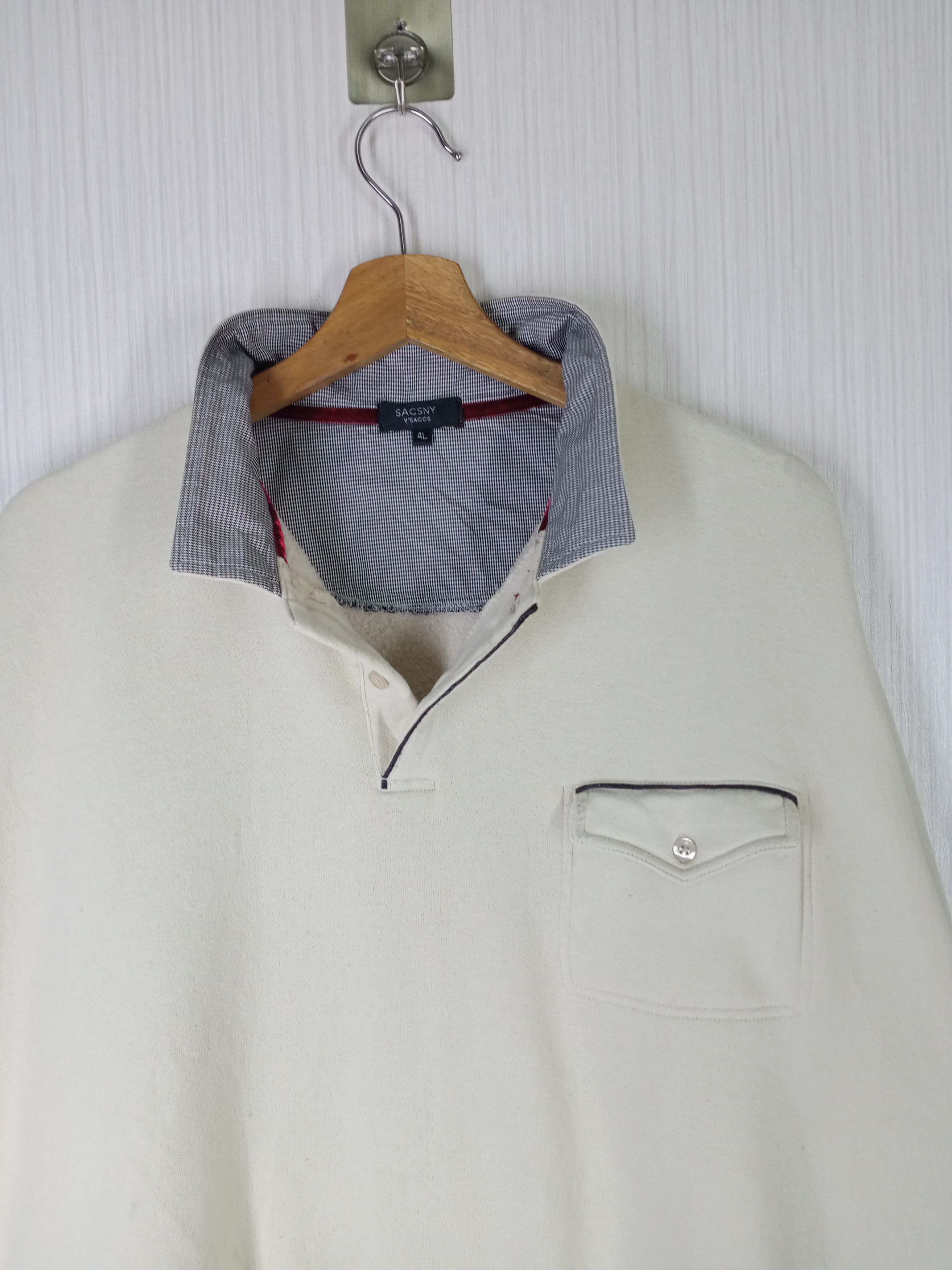 Yohji Yamamoto Vintage Sacsny Y'saccs byYohji Yamamoto Pullover Sweatshirt Size US XL / EU 56 / 4 - 3 Thumbnail