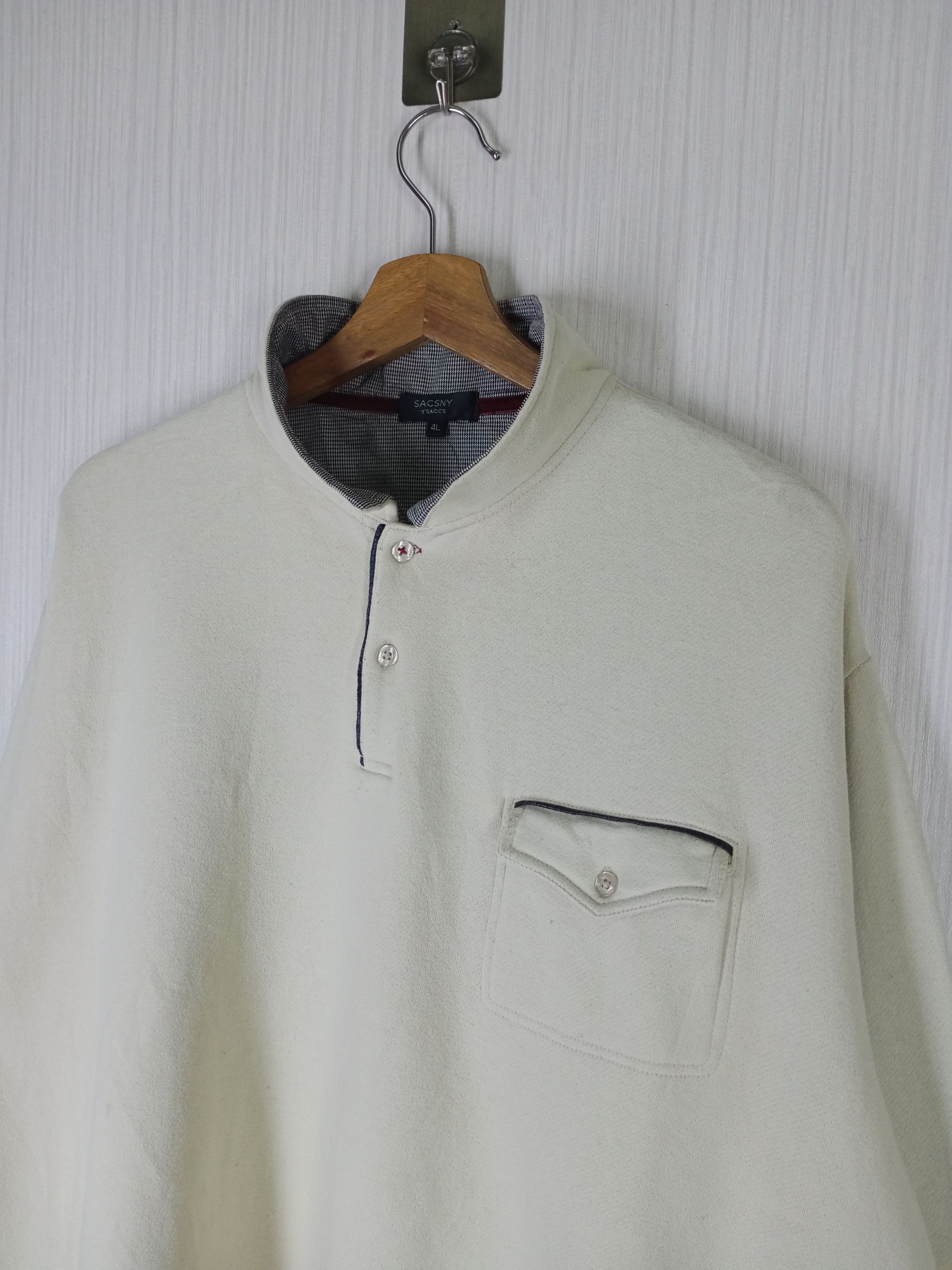 Yohji Yamamoto Vintage Sacsny Y'saccs byYohji Yamamoto Pullover Sweatshirt Size US XL / EU 56 / 4 - 4 Thumbnail
