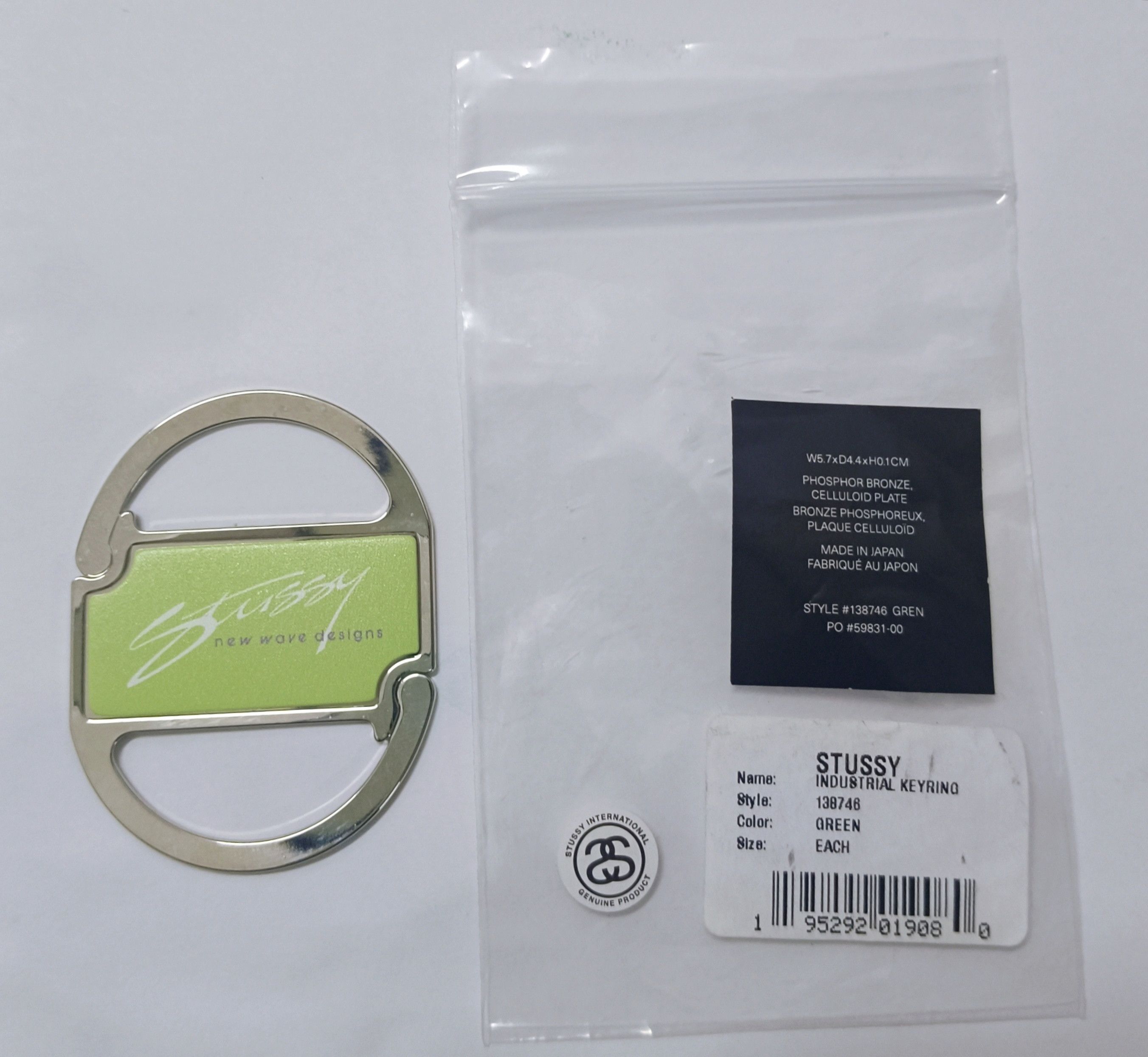 Stussy industrial discount key ring