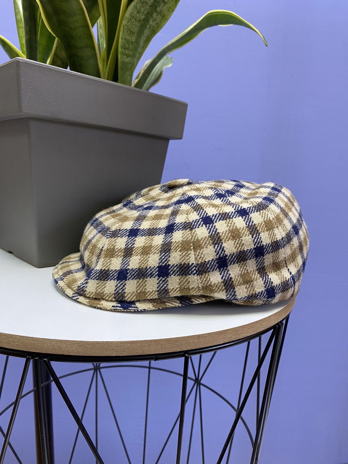 Aquascutum × Vintage Vintage Aquascutum Flat Cap Size ONE SIZE - 4 Thumbnail