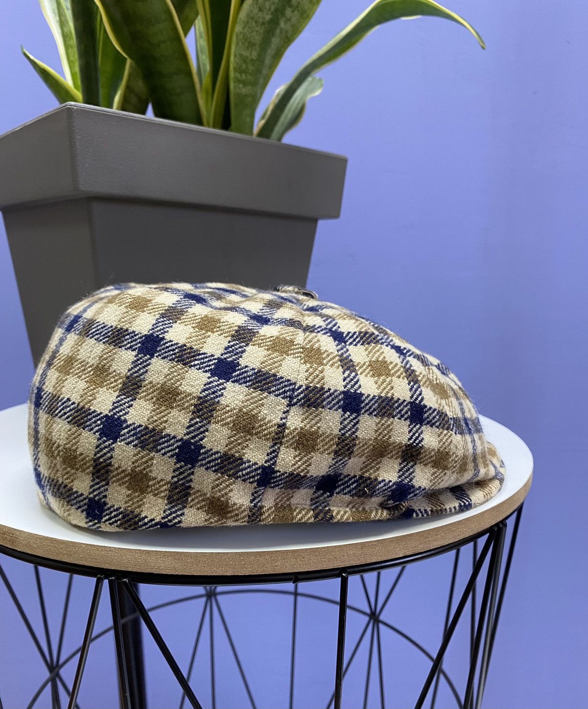 Aquascutum × Vintage Vintage Aquascutum Flat Cap Size ONE SIZE - 7 Thumbnail