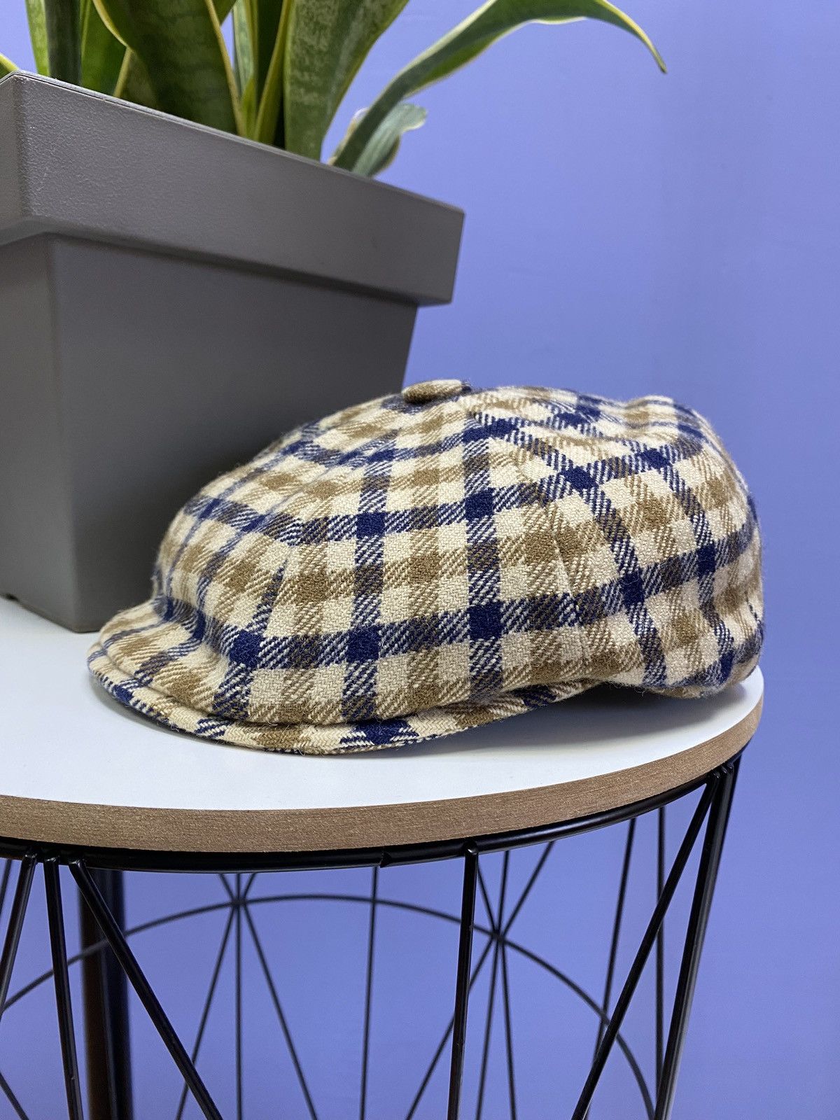 Aquascutum × Vintage Vintage Aquascutum Flat Cap Size ONE SIZE - 2 Thumbnail