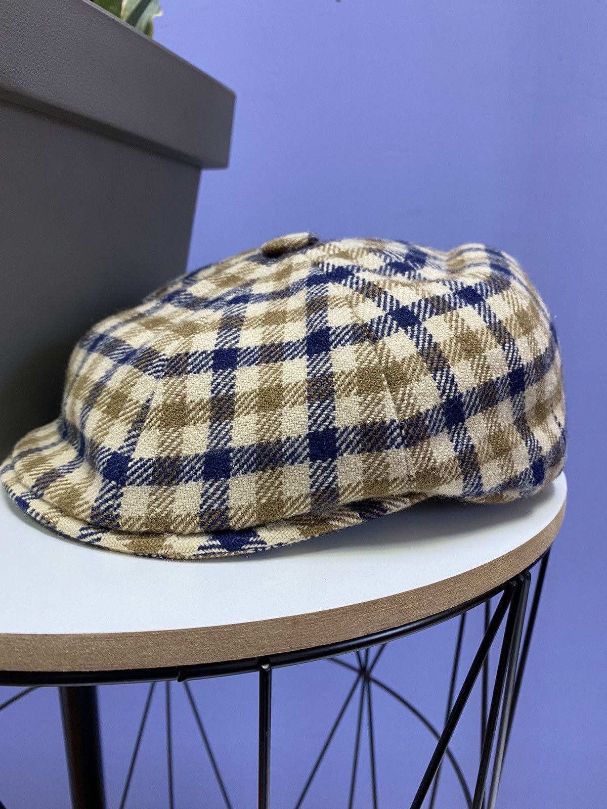 Aquascutum × Vintage Vintage Aquascutum Flat Cap Size ONE SIZE - 8 Thumbnail