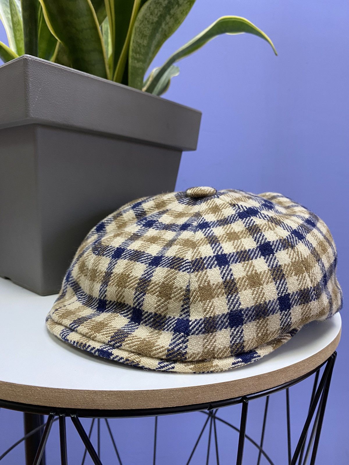 Aquascutum × Vintage Vintage Aquascutum Flat Cap Size ONE SIZE - 5 Thumbnail