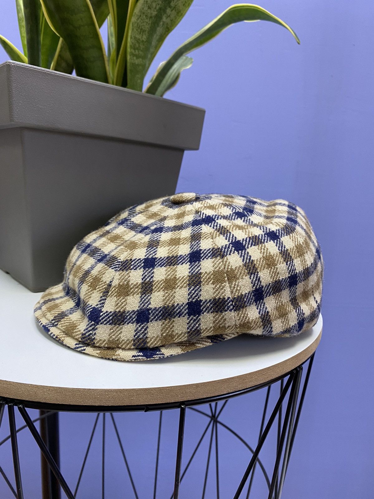 Aquascutum × Vintage Vintage Aquascutum Flat Cap Size ONE SIZE - 1 Thumbnail