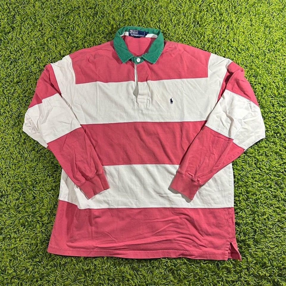 Polo Ralph Lauren × Streetwear × Vintage Vintage pink/white Polo Ralph ...