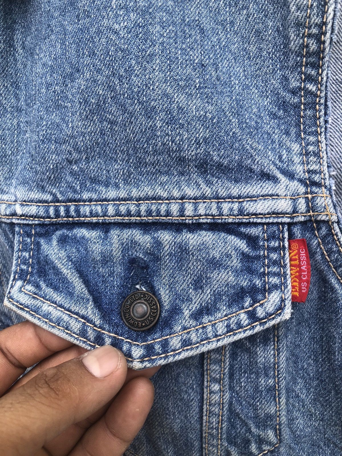 Edwin Rare🔥Edwin Us Classic Denim Jacket Size US M / EU 48-50 / 2 - 4 Thumbnail