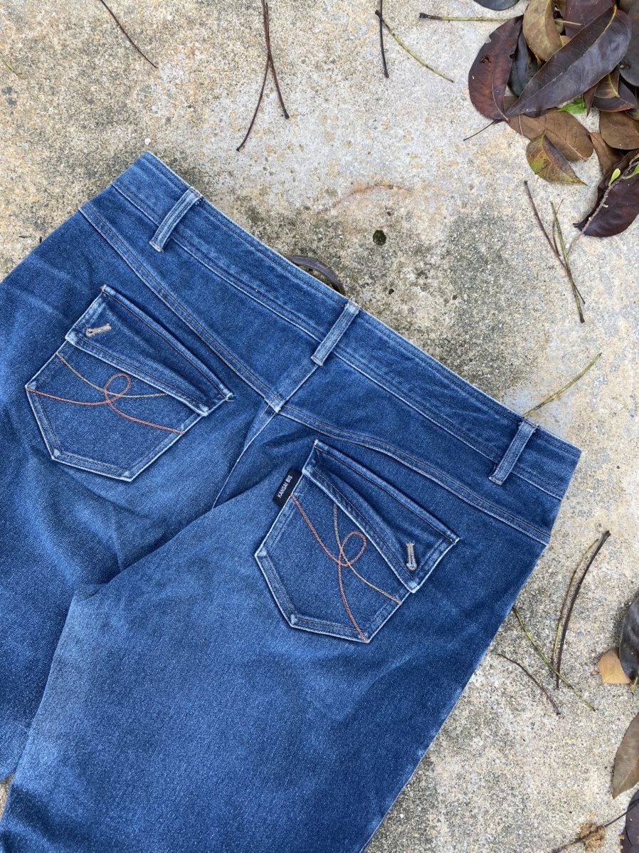 Designer × Kansai Yamamoto × Vintage ⚡️Steals⚡️ Kansai Bis Boot Cut Denim Pants Size US 36 / EU 52 - 6 Thumbnail