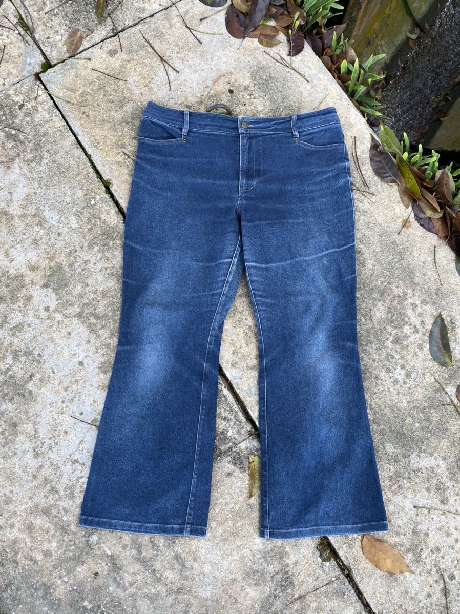 Designer × Kansai Yamamoto × Vintage ⚡️Steals⚡️ Kansai Bis Boot Cut Denim Pants Size US 36 / EU 52 - 1 Thumbnail