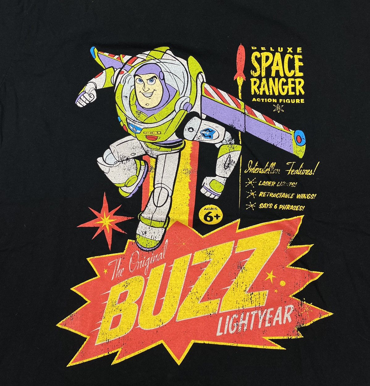 Disney Disney Toy Story Vintage Style Buzz Lightyear Mens T-Shirt Size US L / EU 52-54 / 3 - 3 Thumbnail