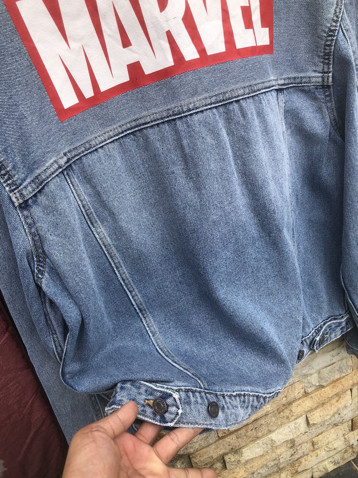 Marvel Comics Last Drop🔥Rare‼️H&M x Marvel Denim Jacket Size US L / EU 52-54 / 3 - 4 Thumbnail