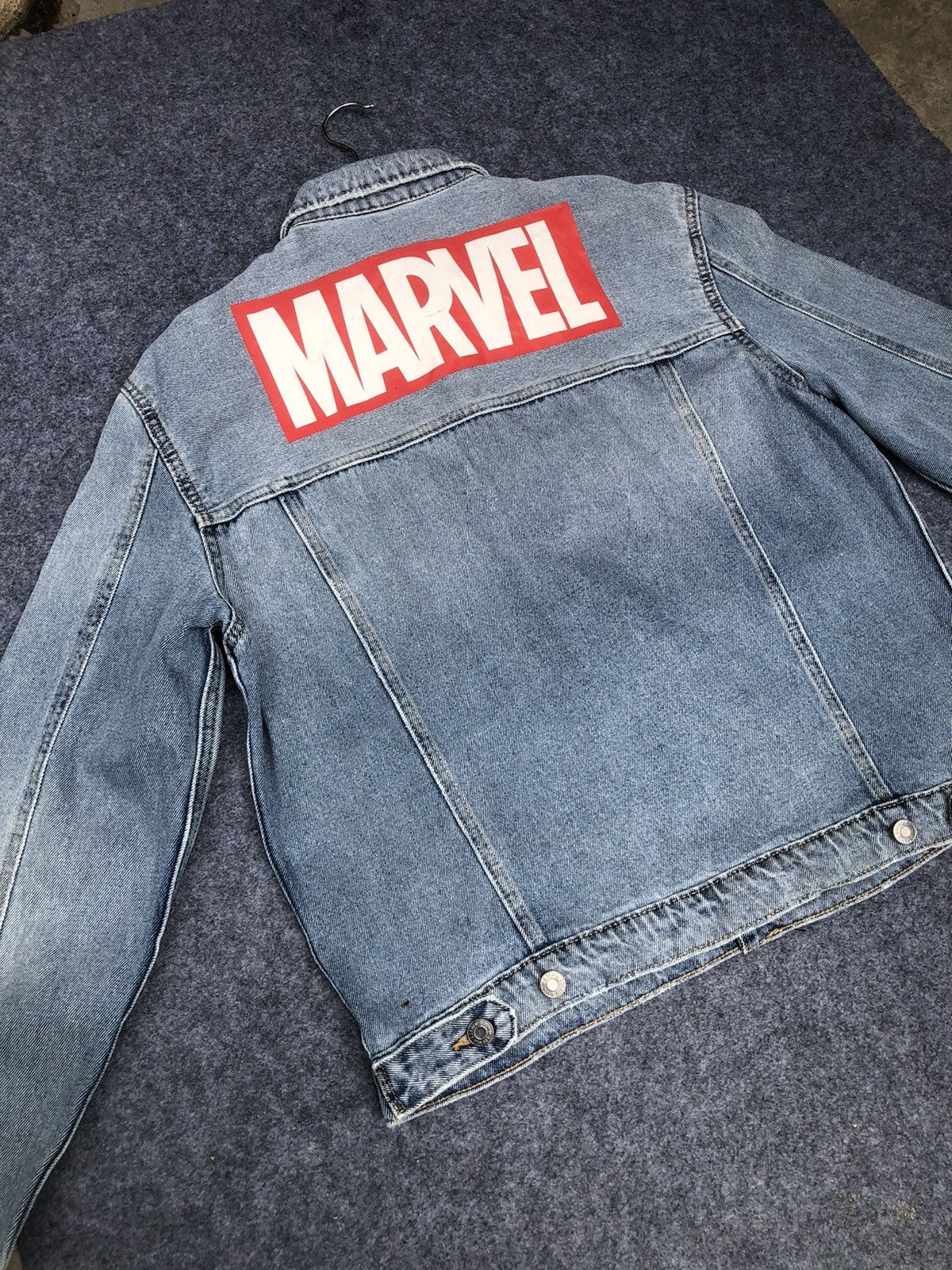Marvel Comics Last Drop🔥Rare‼️H&M x Marvel Denim Jacket Size US L / EU 52-54 / 3 - 18 Thumbnail