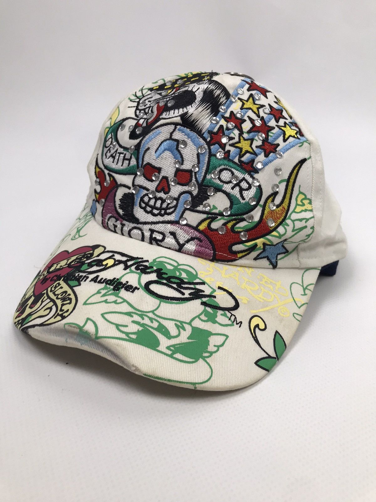 Christian Audigier Vintage Ed Hardy Cap By Cristian Audigier Y2K Size ONE SIZE - 1 Thumbnail