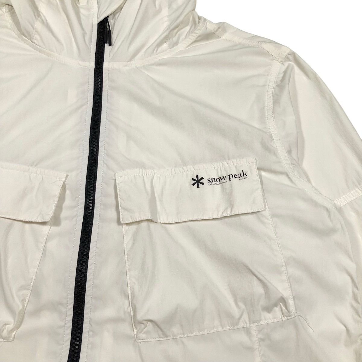 Snow Peak Snow Peak Nylon Slant Pocket Off white Light Windbreaker Size US S / EU 44-46 / 1 - 7 Thumbnail