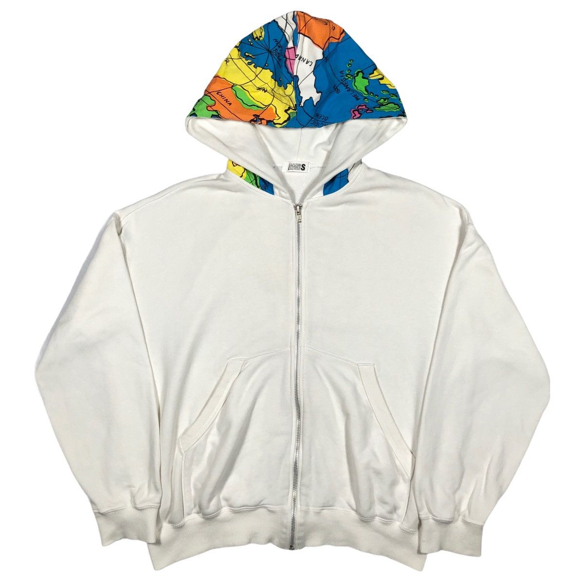 Issey Miyake Issey Miyake Tsumori Chisato World Map Zip Up Hoodie Size US M / EU 48-50 / 2 - 2 Thumbnail