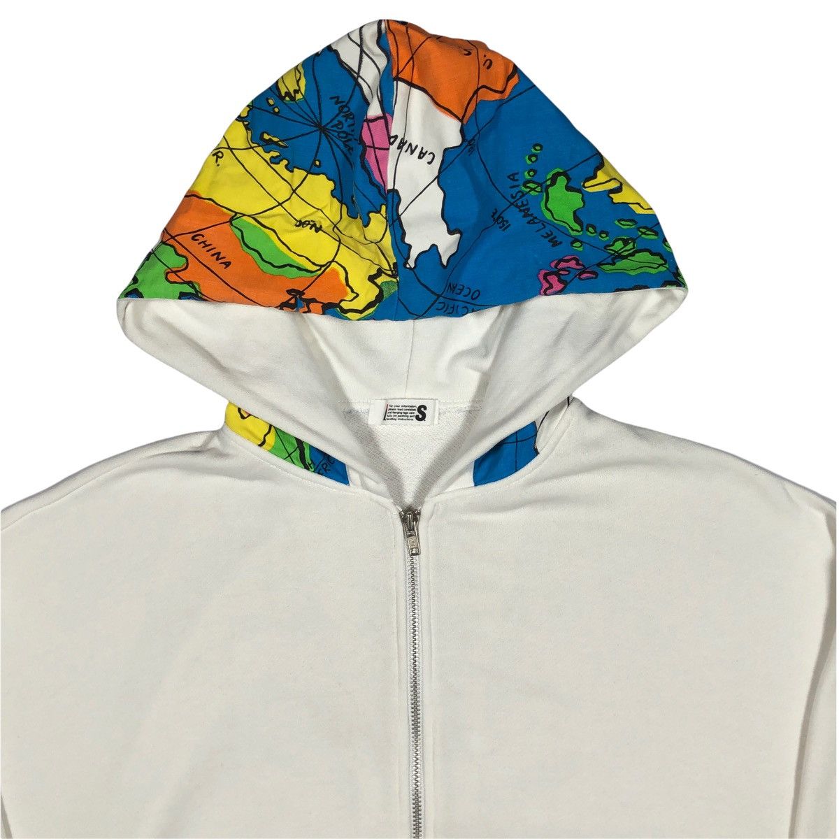 Issey Miyake Issey Miyake Tsumori Chisato World Map Zip Up Hoodie Size US M / EU 48-50 / 2 - 7 Thumbnail