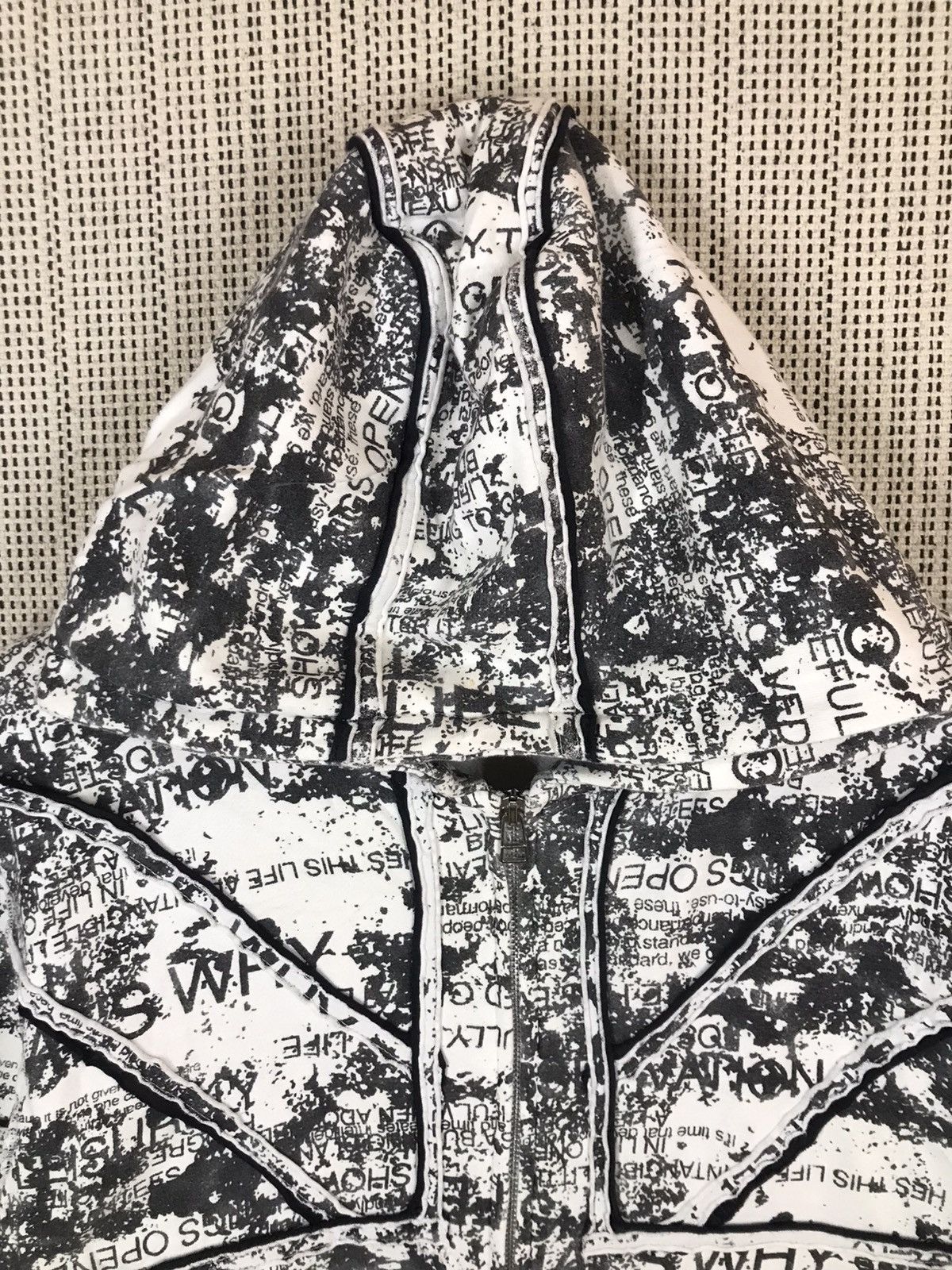 Japanese Brand × Seditionaries ‼️DANGEROUS WARNING PUNK BRAND FULLPRINTED HOODIE VERY RARE‼️ Size US L / EU 52-54 / 3 - 2 Thumbnail